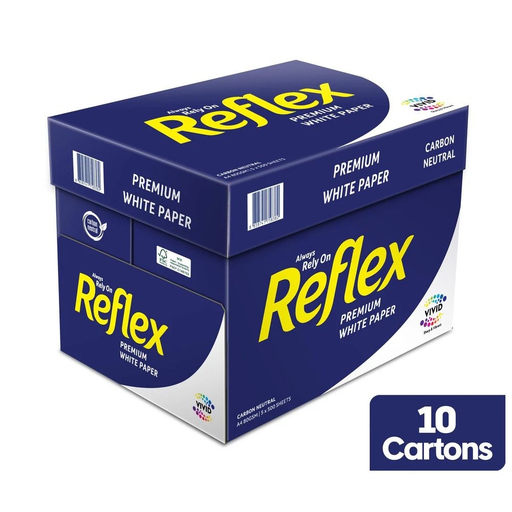 2 Reflex Carbon Neutral 80gsm A4 Copy Paper 50 Ream Half Pallet, 2 of 2