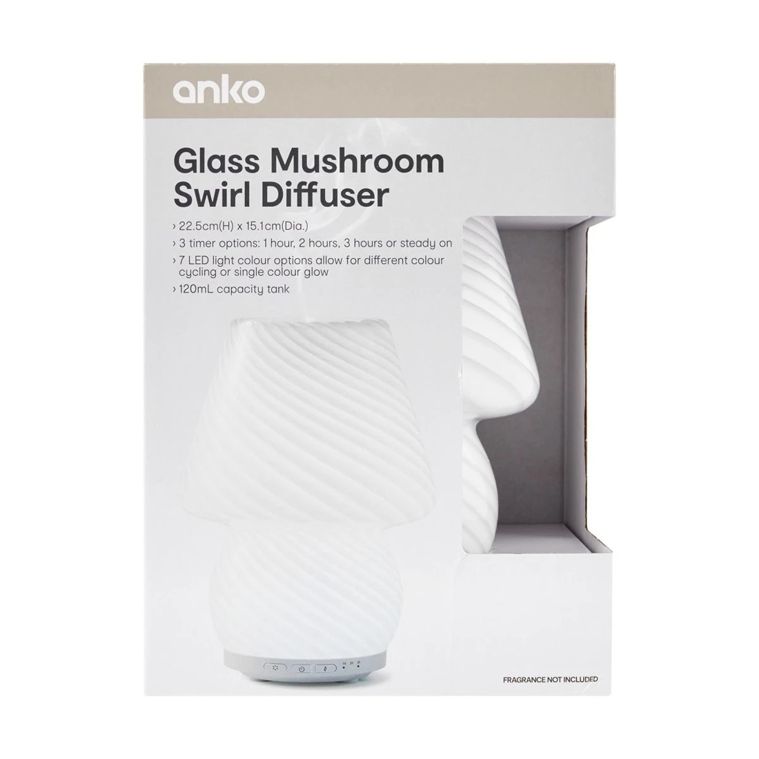 9 Glass Mushroom Swirl Diffuser, 9 of 10