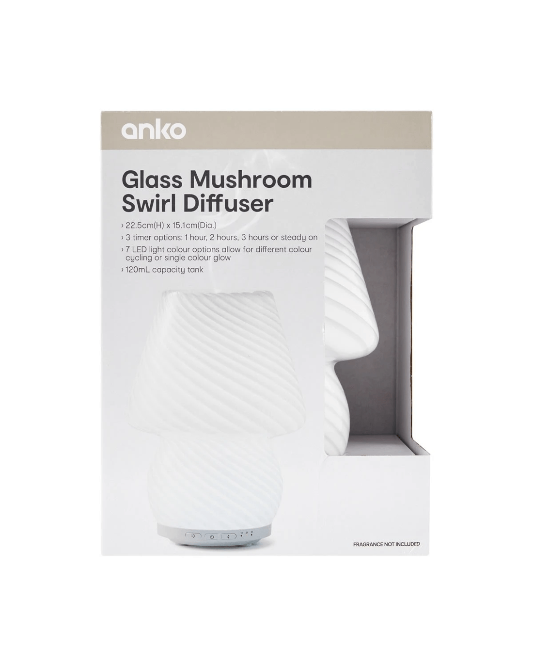9 Glass Mushroom Swirl Diffuser, 9 of 10