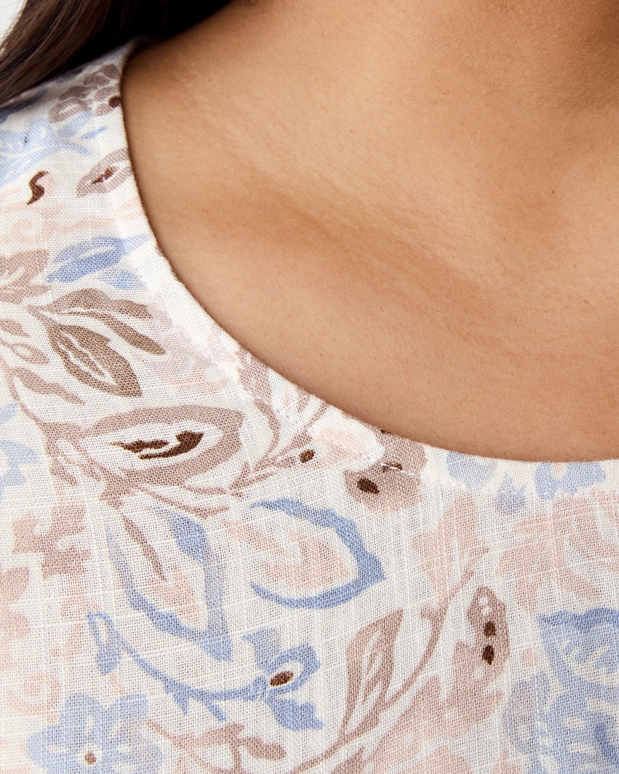 5 Curve Short Sleeve Button Back Top Chintz Frl, 5 of 7