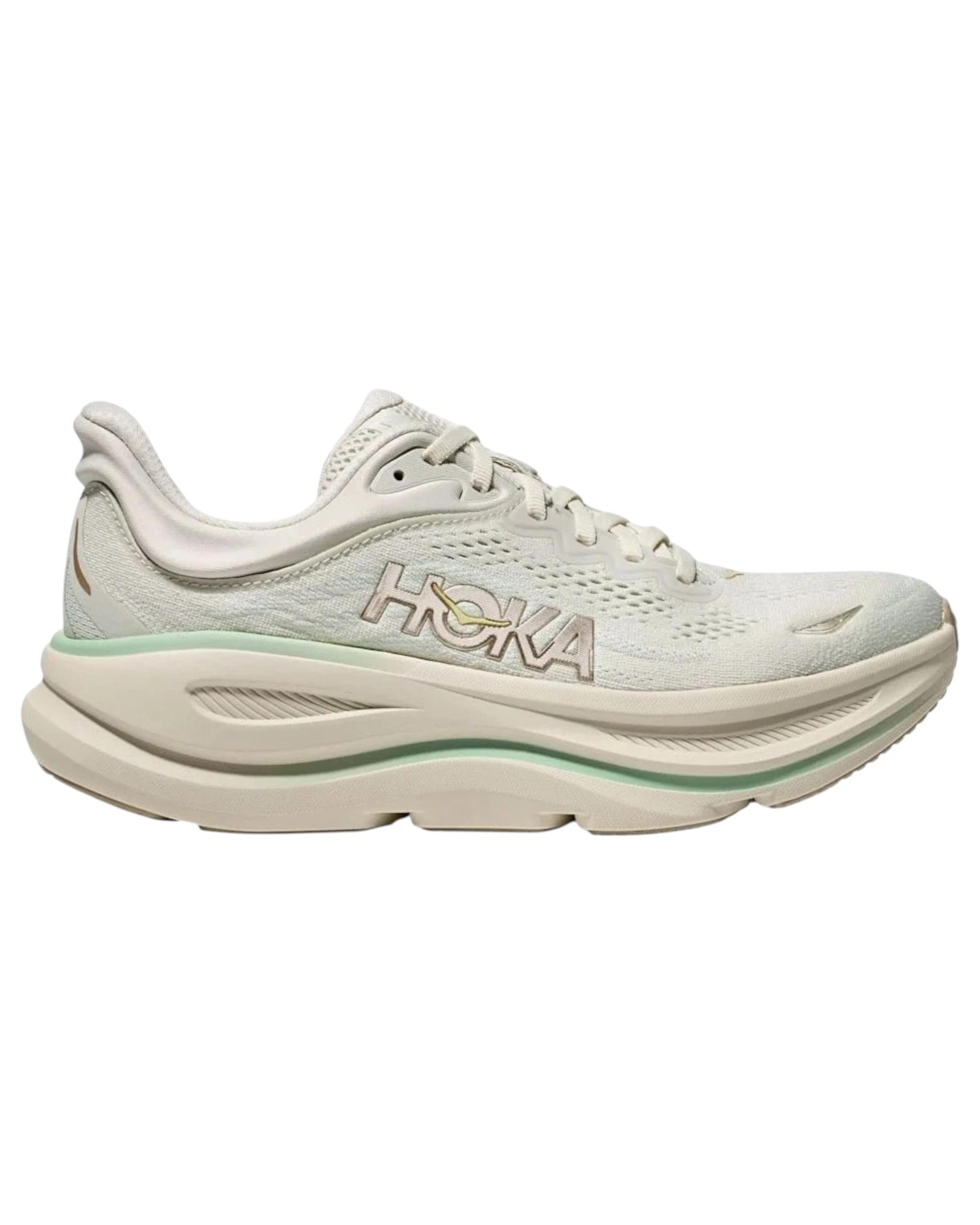1 Hoka Womens Bondi 9 Athletic Running Shoes TRUFFLE SALT, 1 of 8