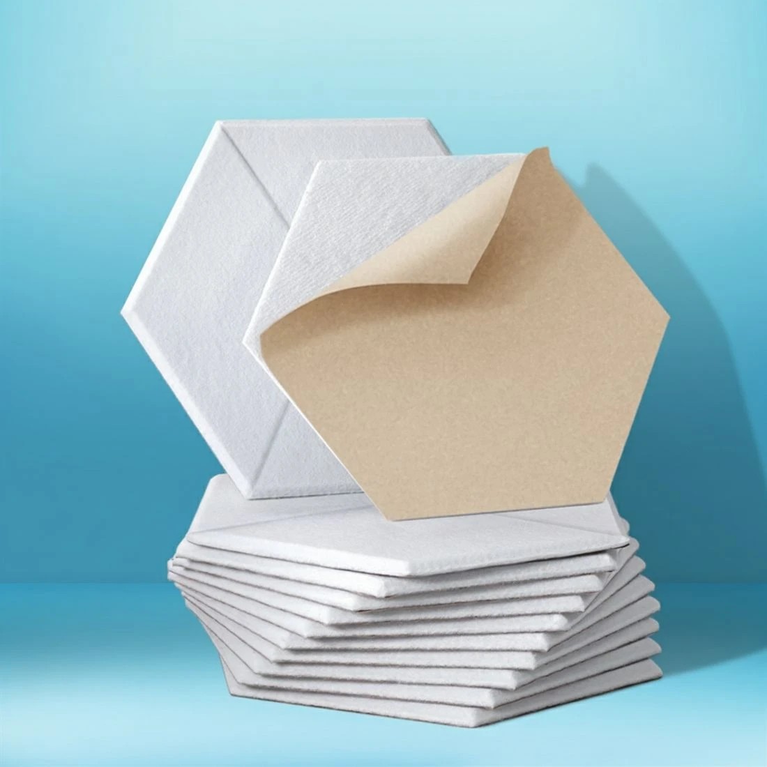 6 Alpha Acoustic Foam 12pcs 35x30x0.9cm Soundproof Absorption Panel Adhesive - White, 6 of 6