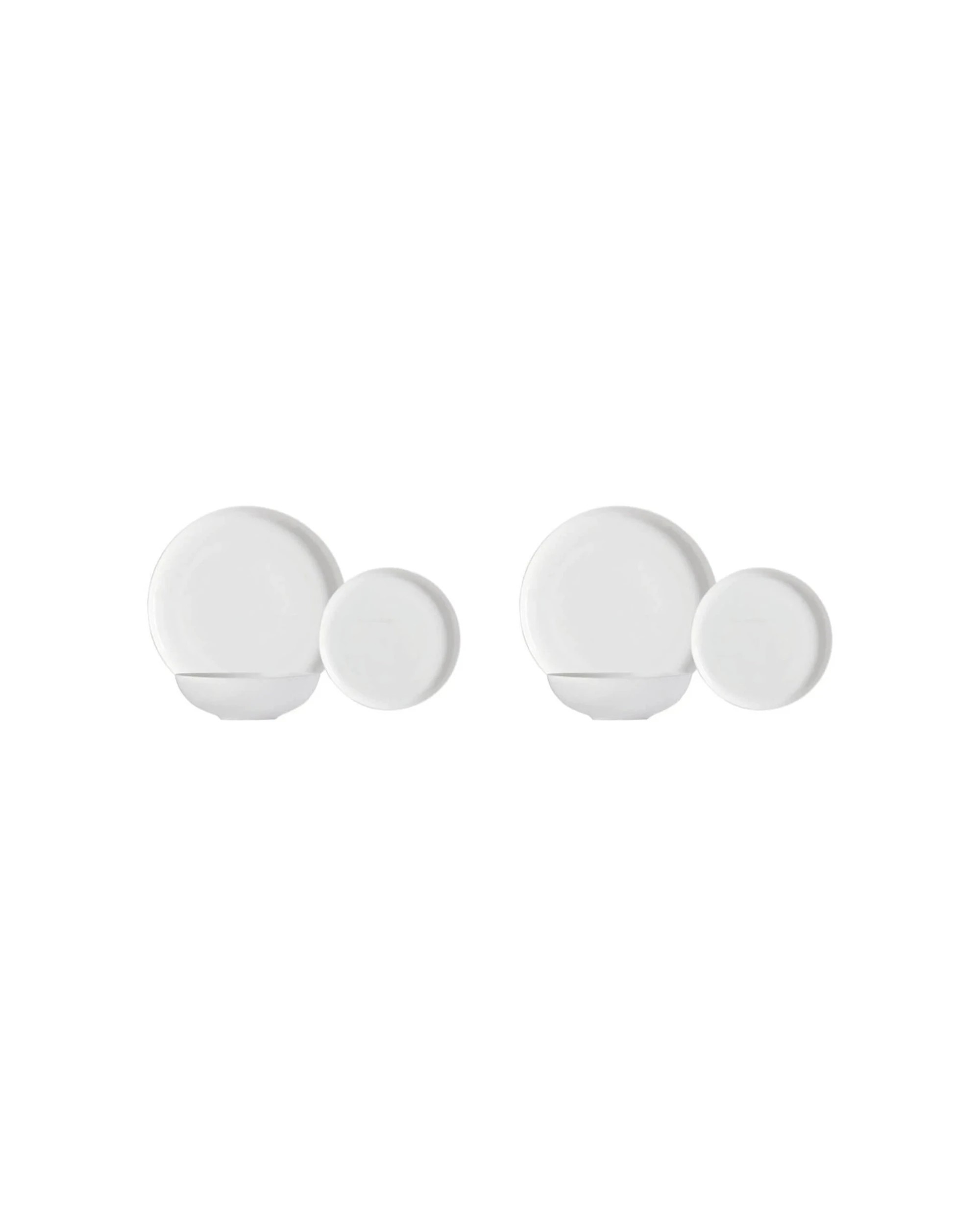 1 Maxwell & Williams 2x 12pc Cashmere Mansion High Rim Dinner Set - White, 1 of 1