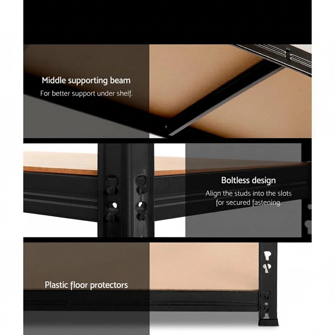 5 Giantz 2.4Mx1.8M Garage Shelving Warehouse Rack Pallet Racking Storage Shelve - Multi, 5 of 6