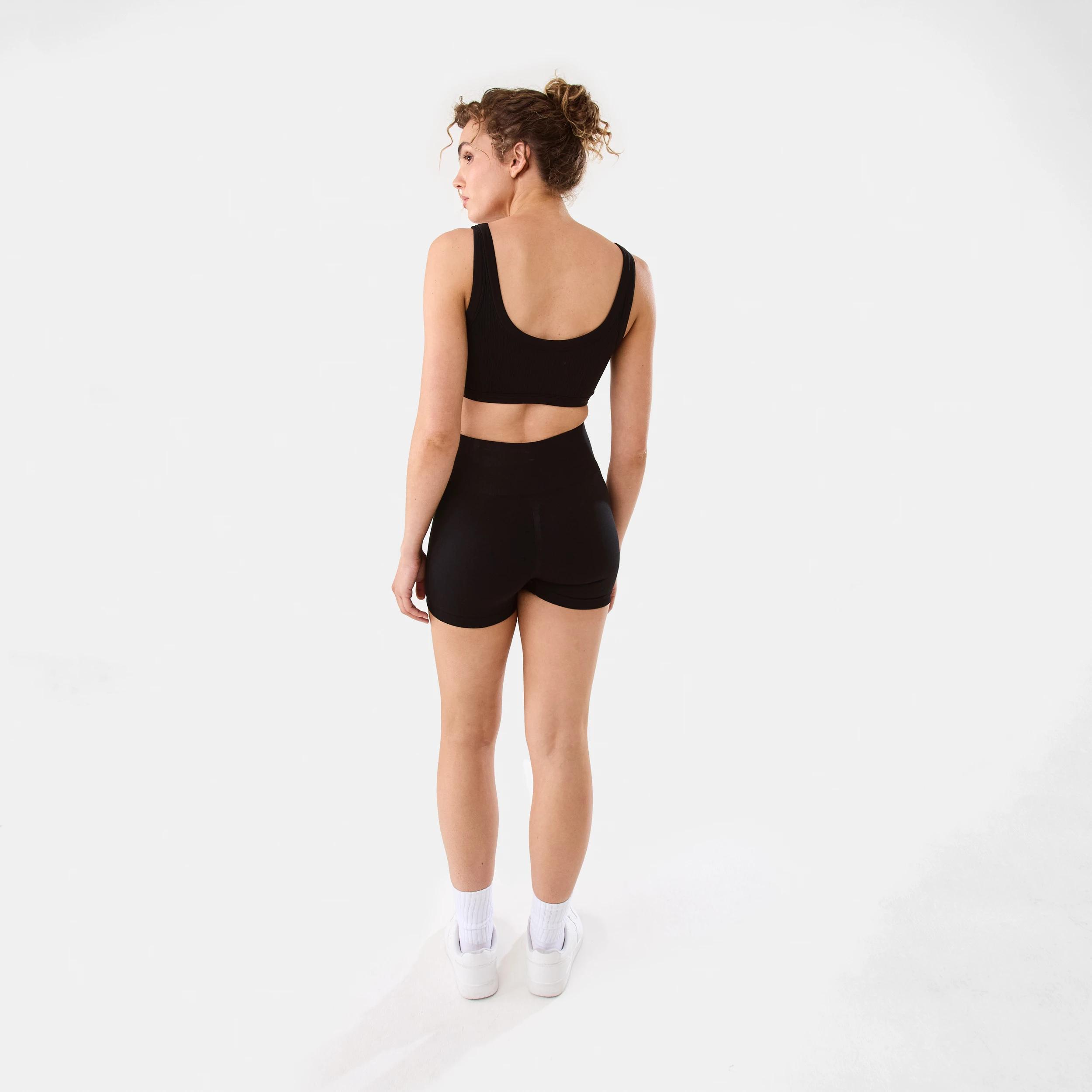 4 Active Womens Tape Bike Shorts BLACK, 4 of 6