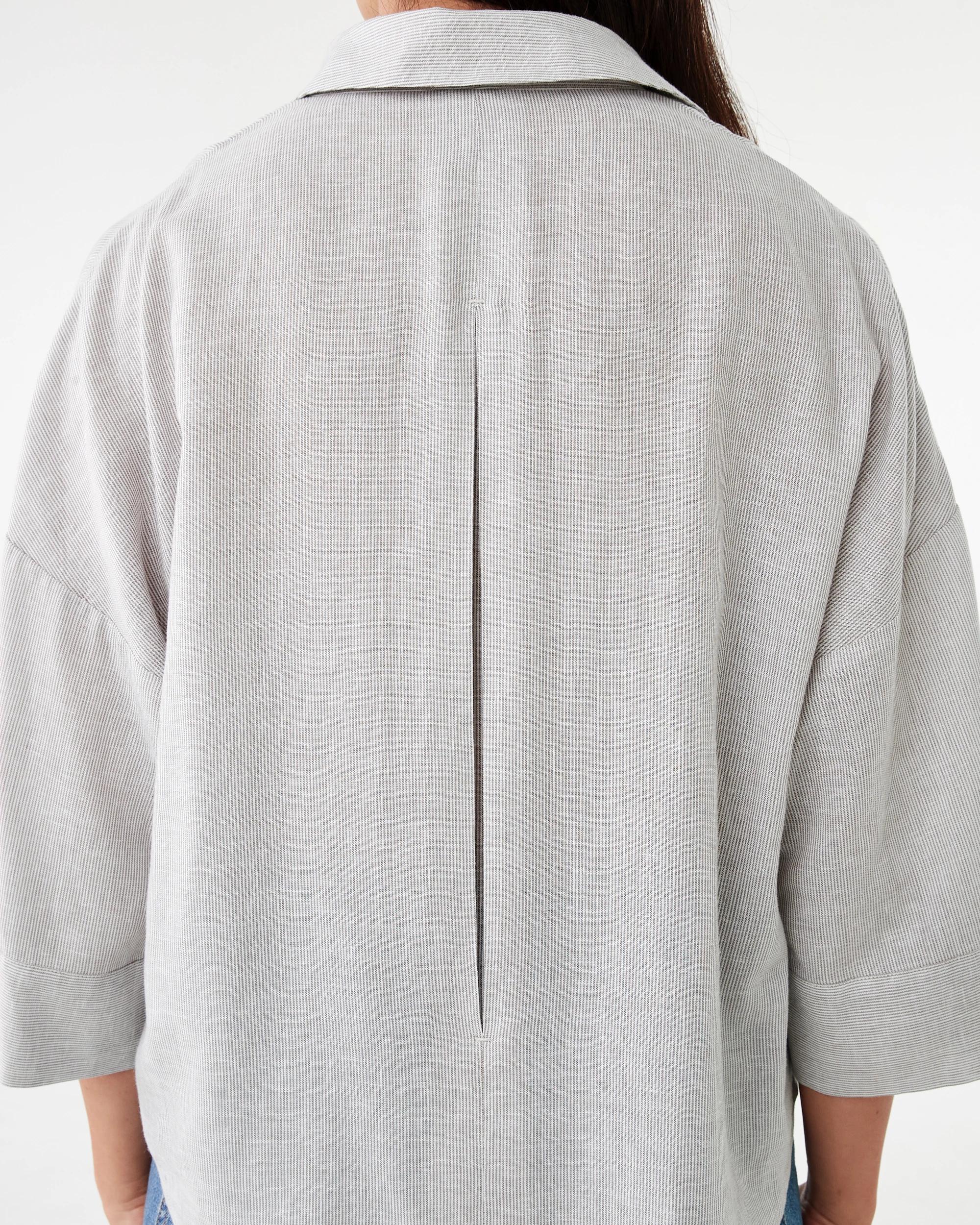 8 Long Sleeve V-Neck Dolman Shirt Dune B, 8 of 8