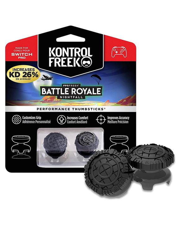 KontrolFreek FPS Freek Battle Royale Nightfall Performance Thumbsticks for Switch Pro Controller - Black