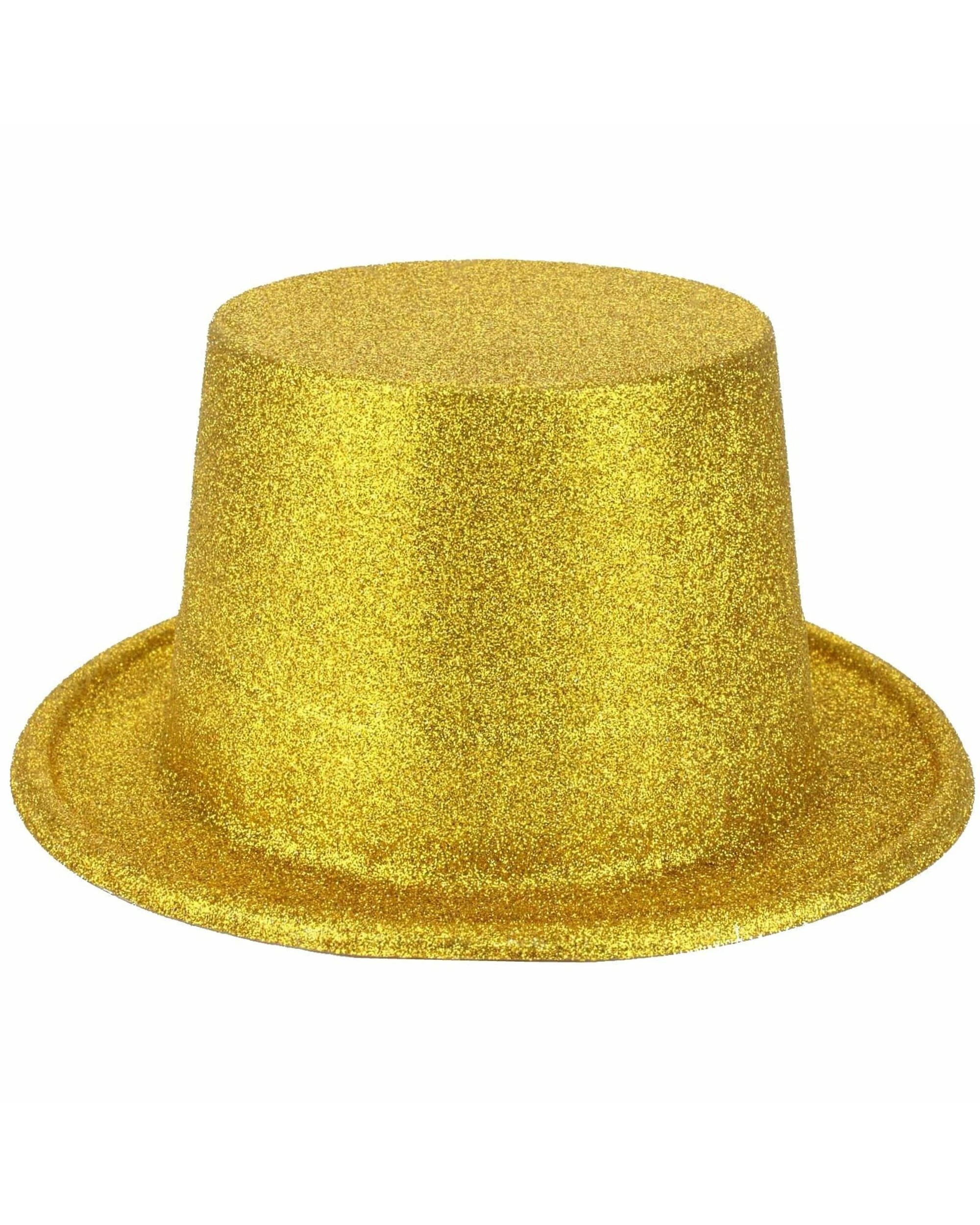 1 Partyrama Gold Glitter Top Hat - Gold, 1 of 1