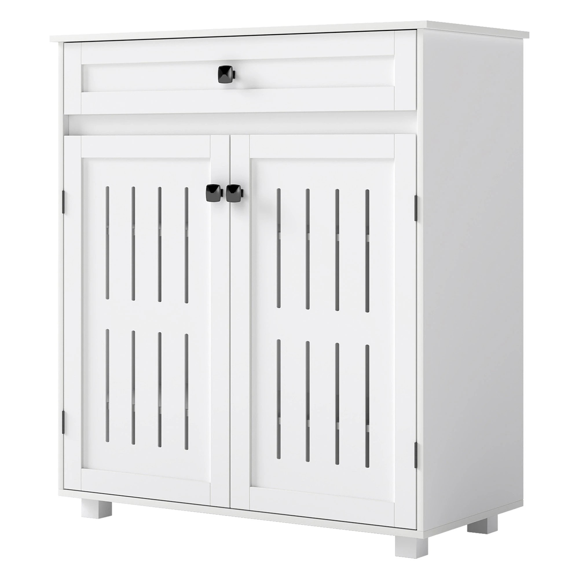 1 Levede Shoe Cabinet 4-Tier - White, 1 of 10