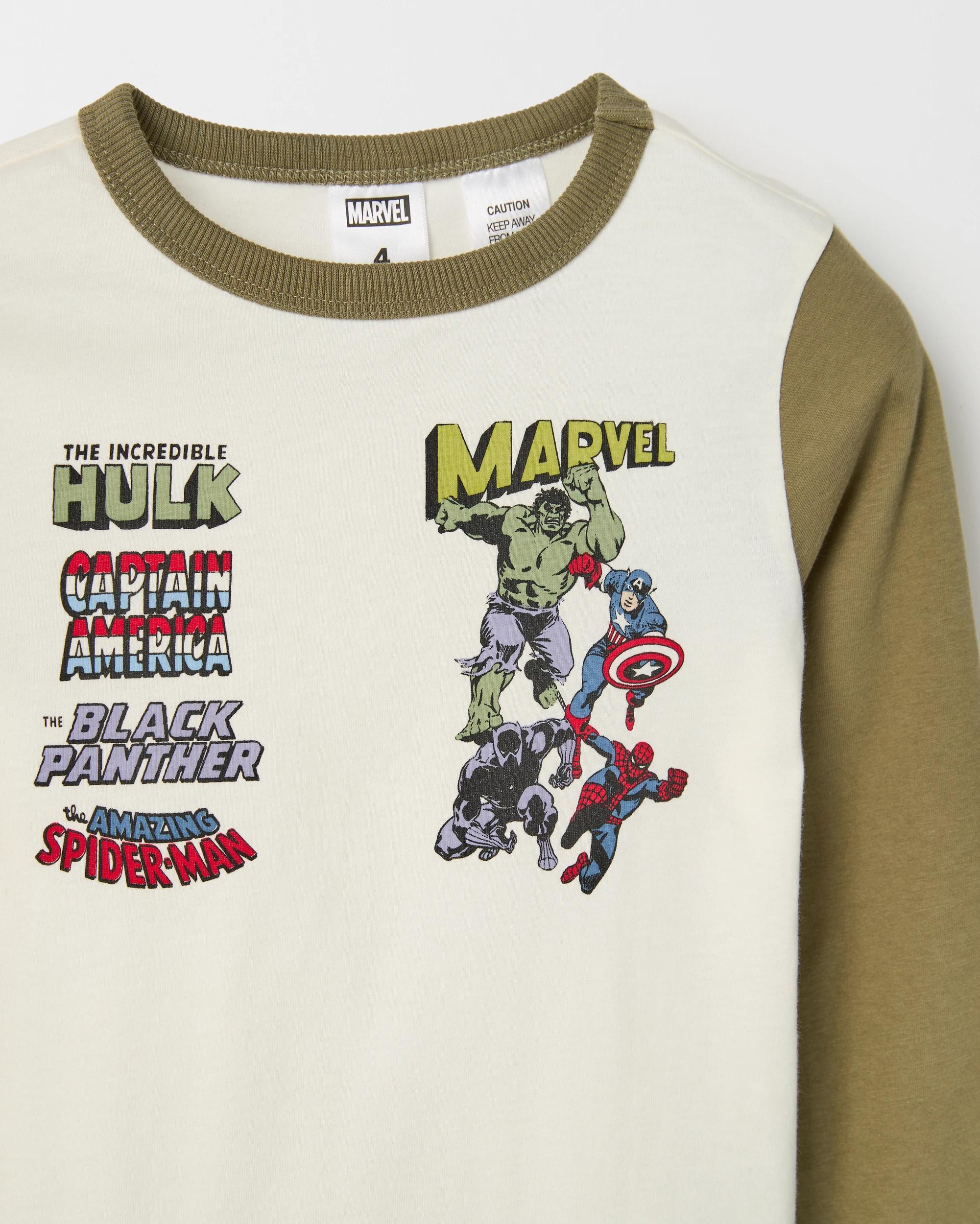 4 Marvel Australian Cotton 2 Pack Younger Boys Pyjama Set MARVEL, 4 of 5