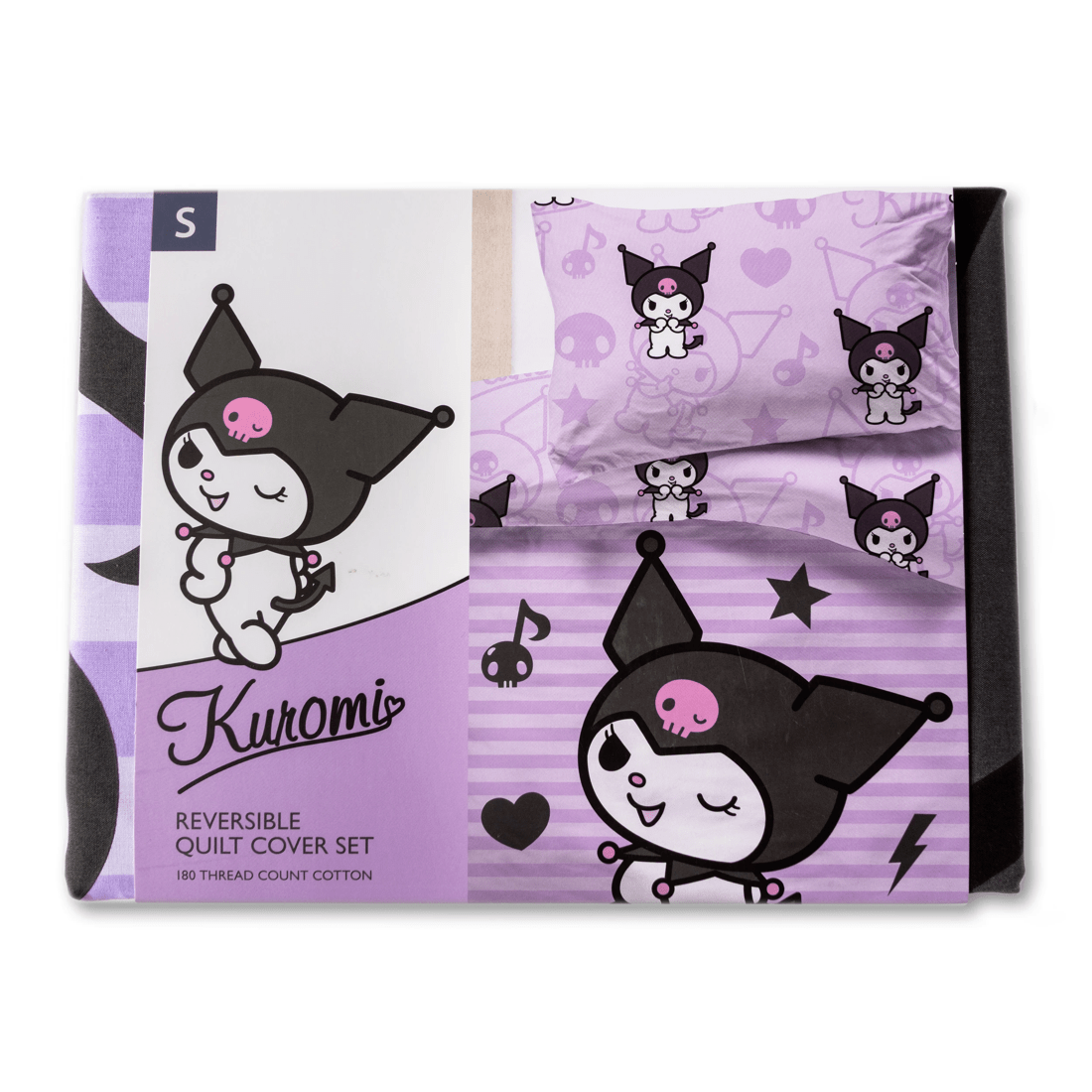 2 Hello Kitty Kuromi Kids Quilt Cover Set
 - Single Bed
 - Purple, 2 of 5
