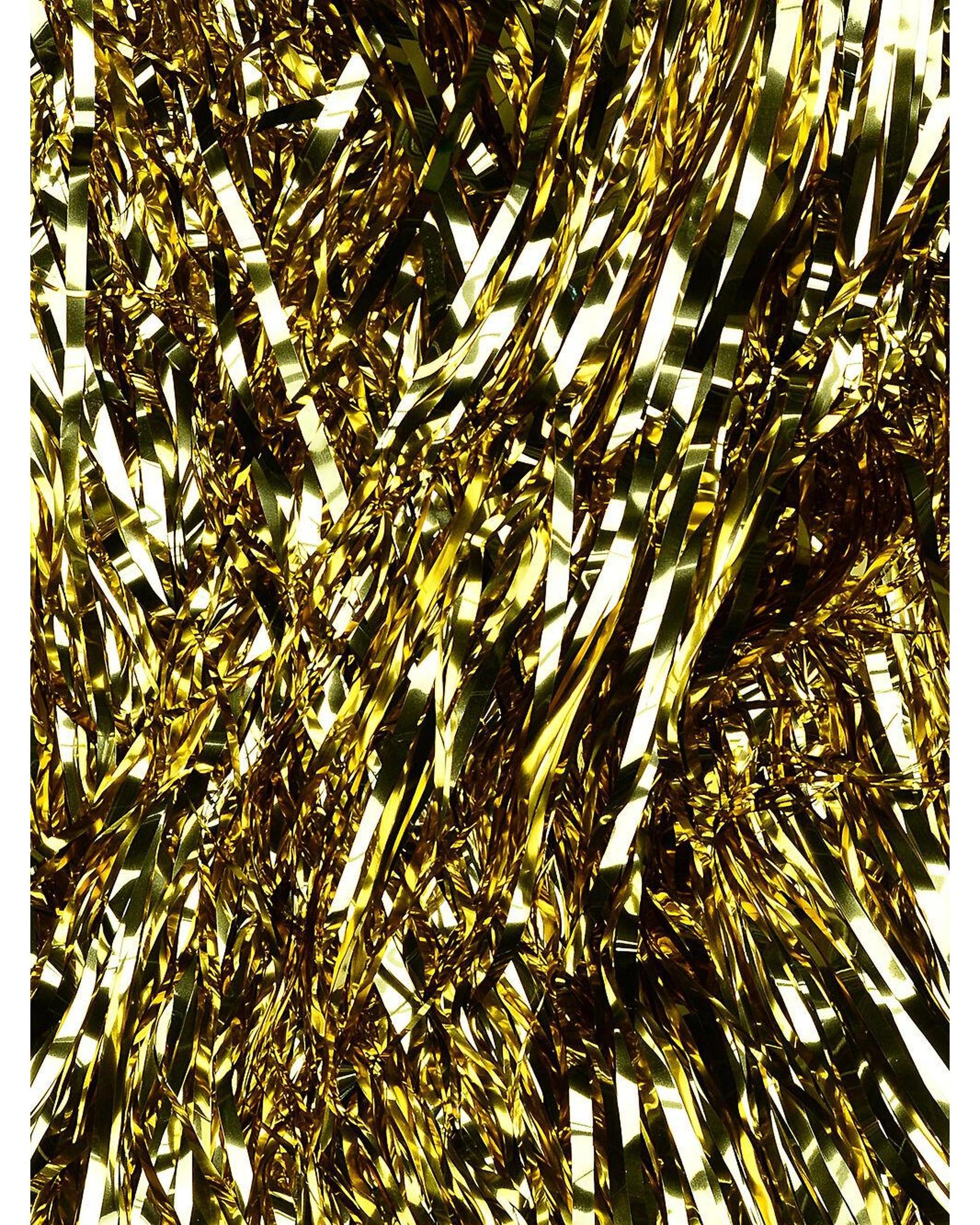 Christmas Warehouse Metallic Gold Whimsical Essential Wide Cut Tinsel ...