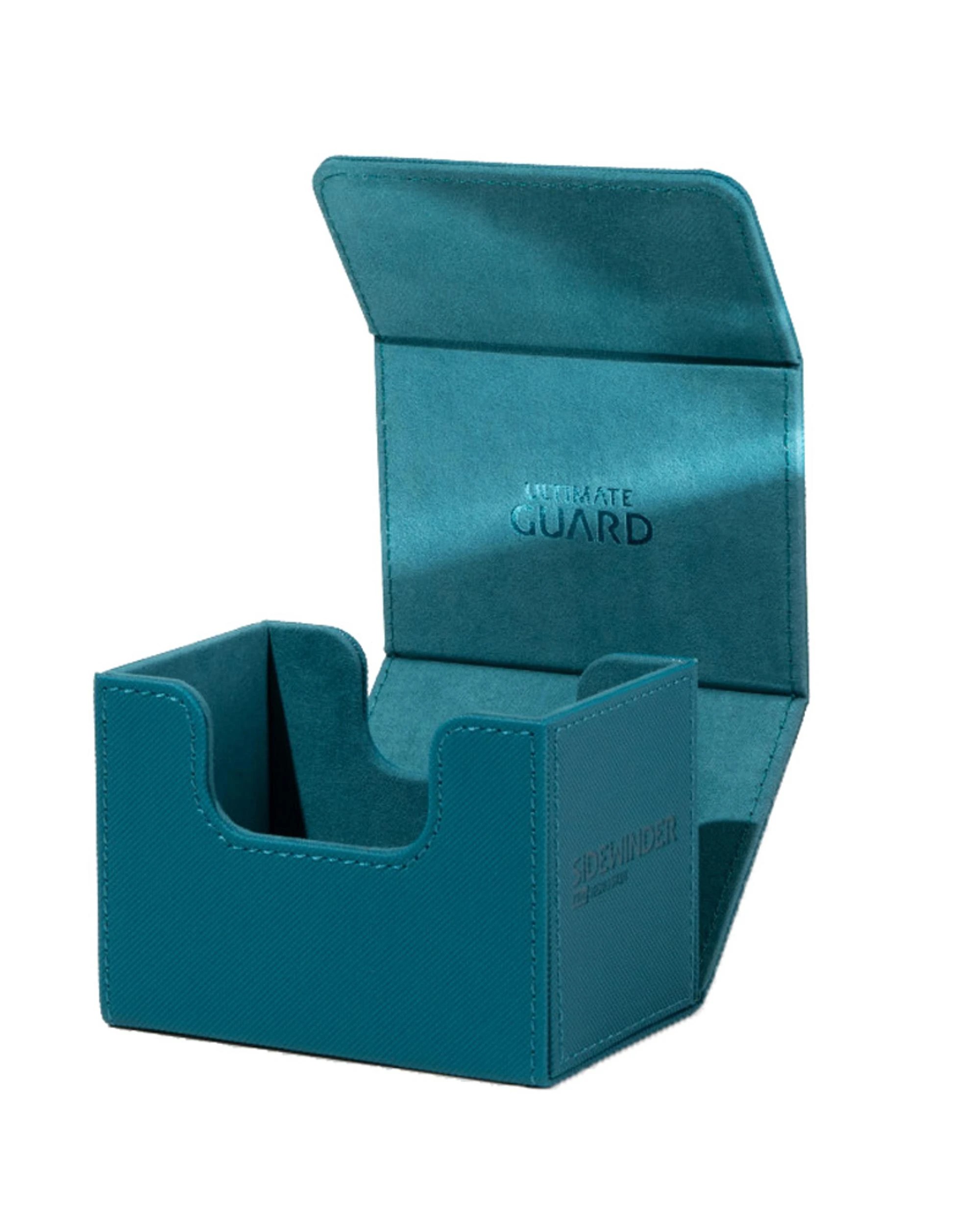 3 Ultimate Guard Sidewinder 80+ Xenoskin Monocolour Deck Box - Petrol, 3 of 6