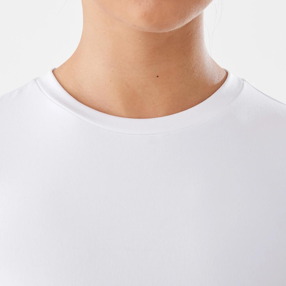 7 Active Womens Ultra Soft Crew Neck T-shirt WHITE, 7 of 8