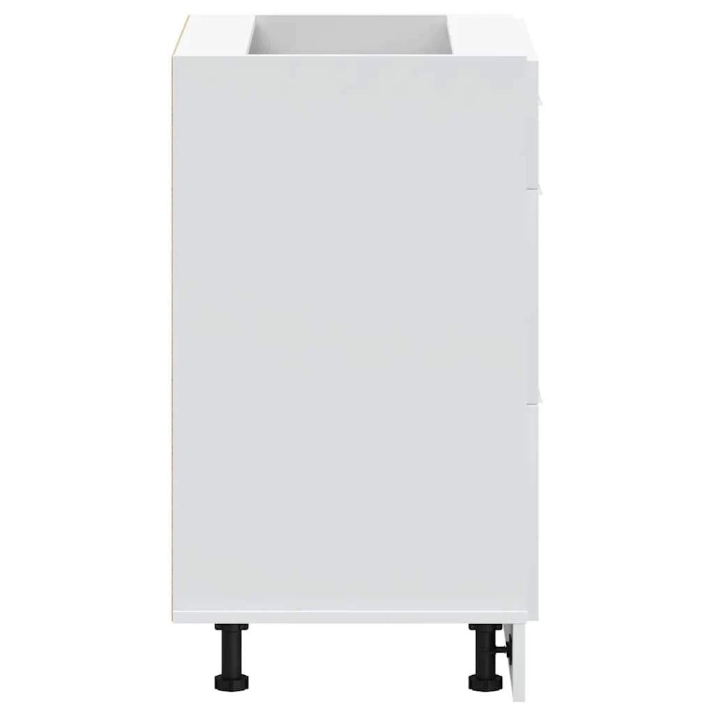 6 vidaXL Sleek Kitchen Cabinet Adjustable Feet - White, 6 of 9