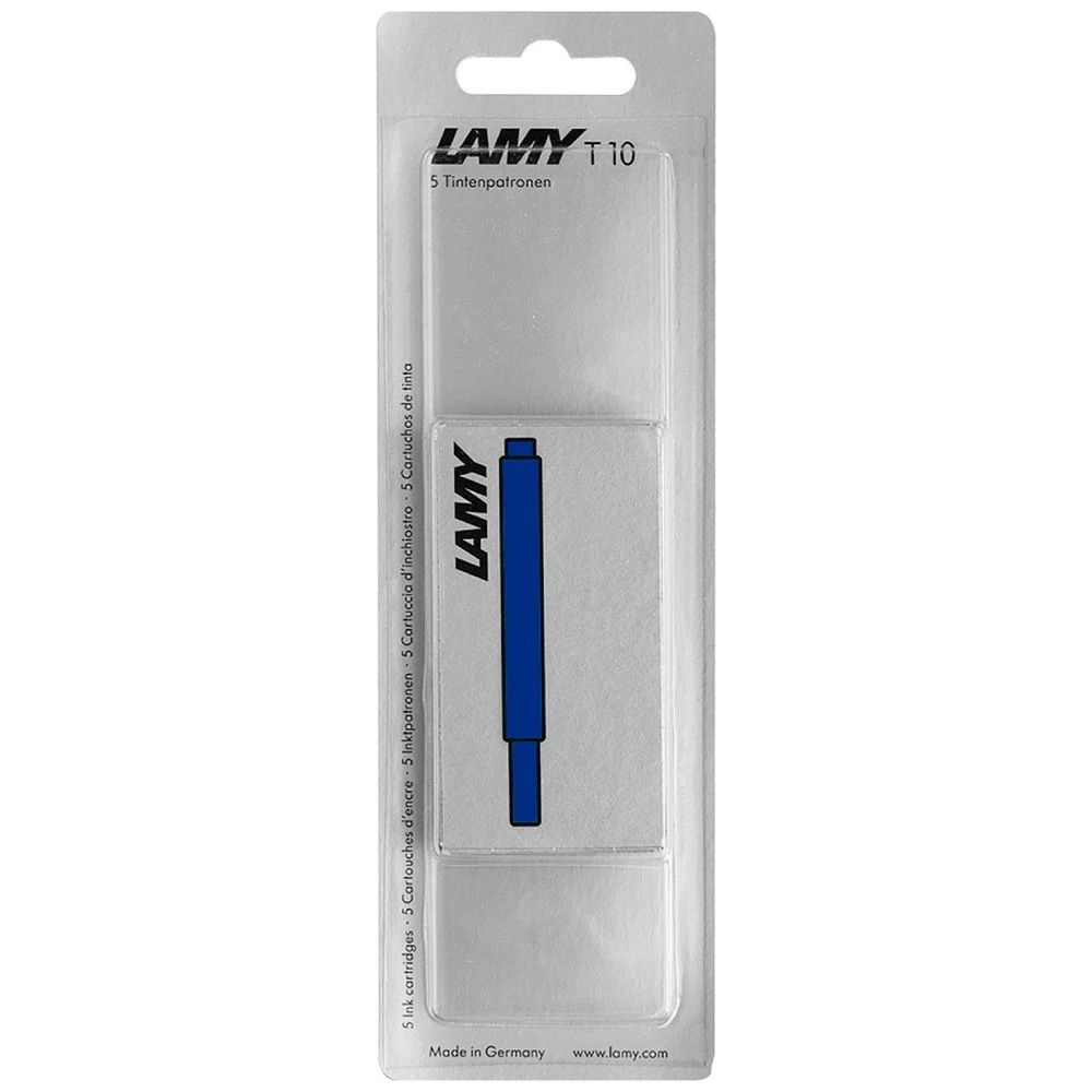 1 LAMY T10 Fountain Pen Ink Cartridge Blue Black 5 Pack, 1 of 3