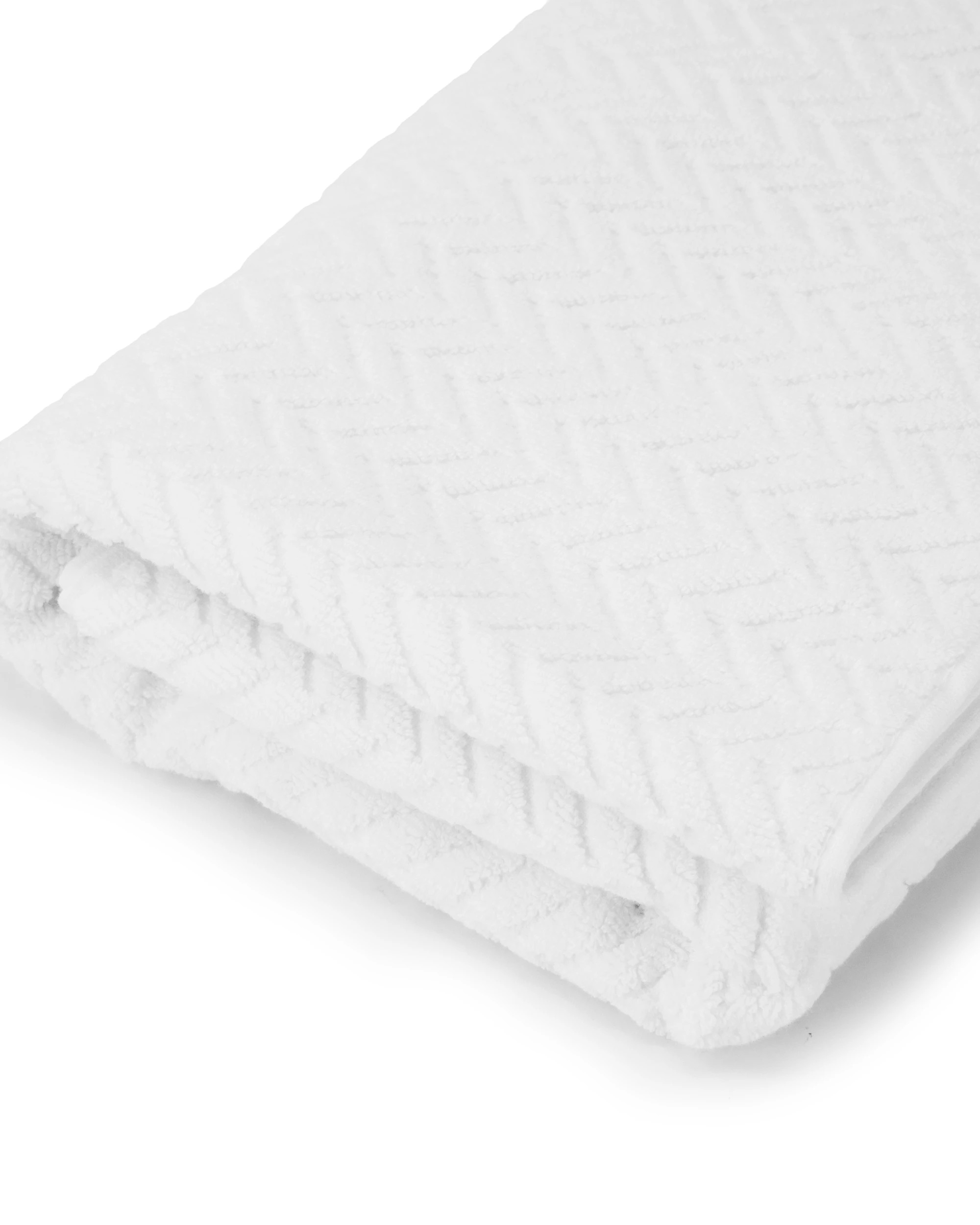 4 Chevron Cotton Bath Towel - White, 4 of 6