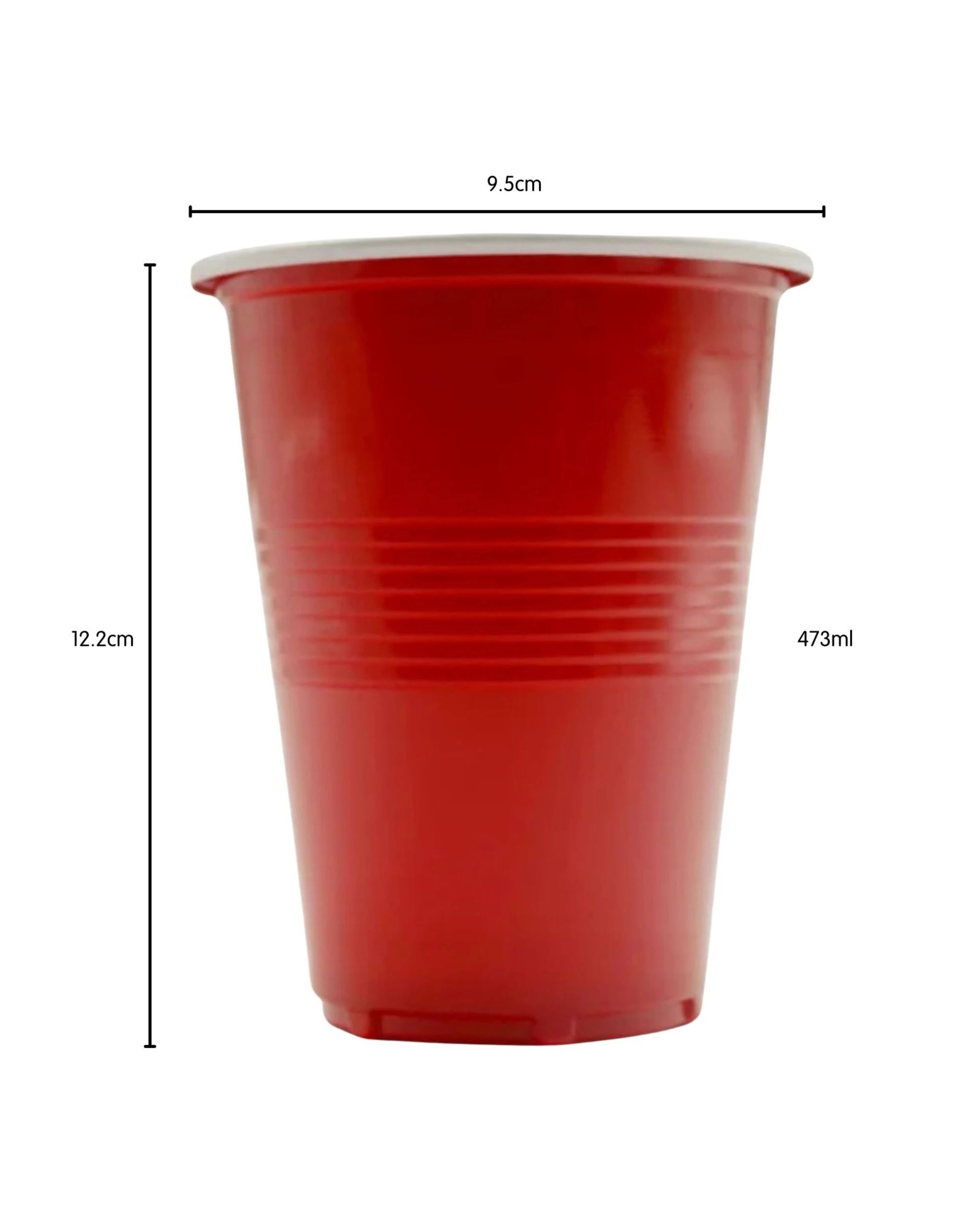 2 Party Maker American Party Cups 473ml Pack of 50 - Red, 2 of 3