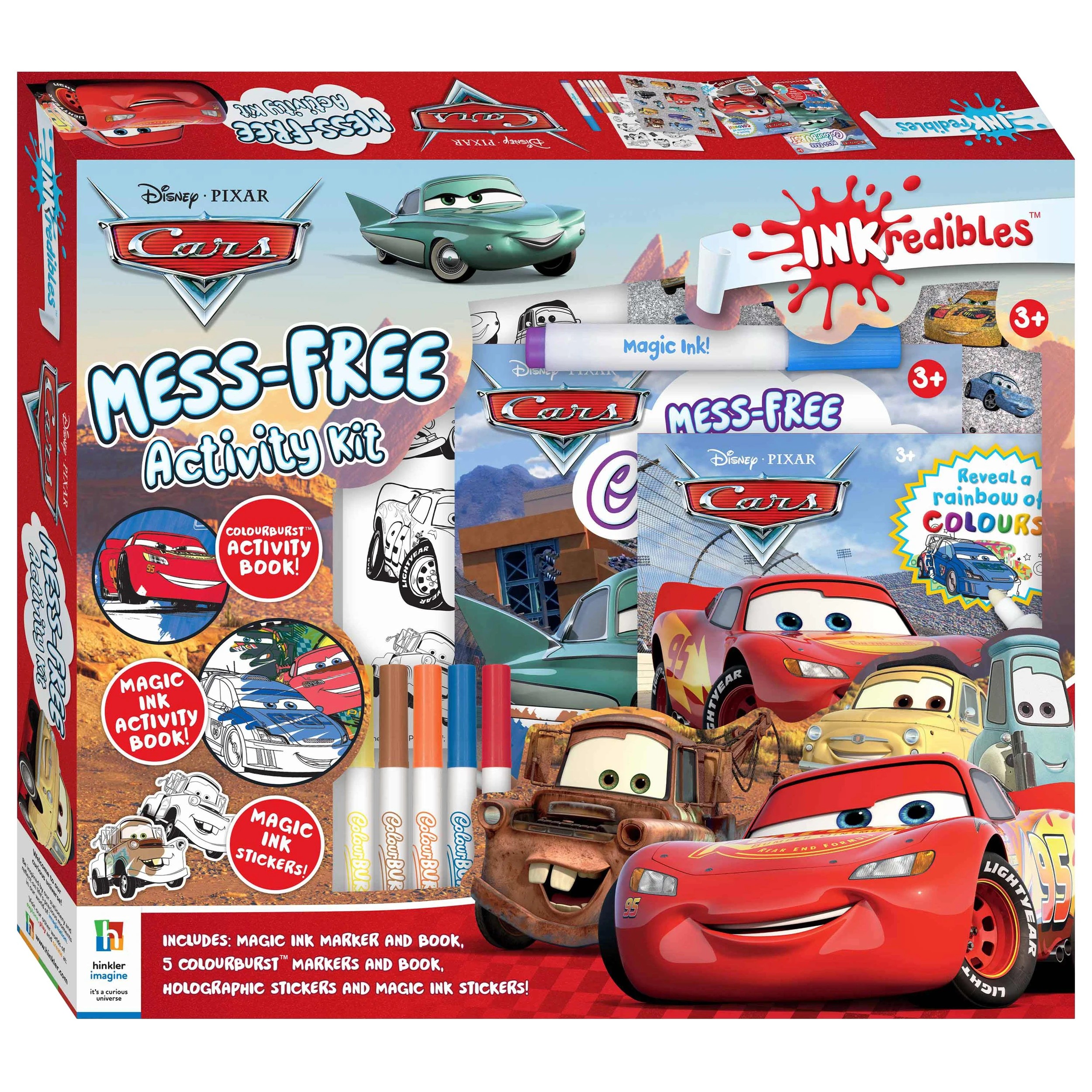 1 INKredibles Disney Pixar Cars Mess Free Activity Kit - Book, 1 of 9