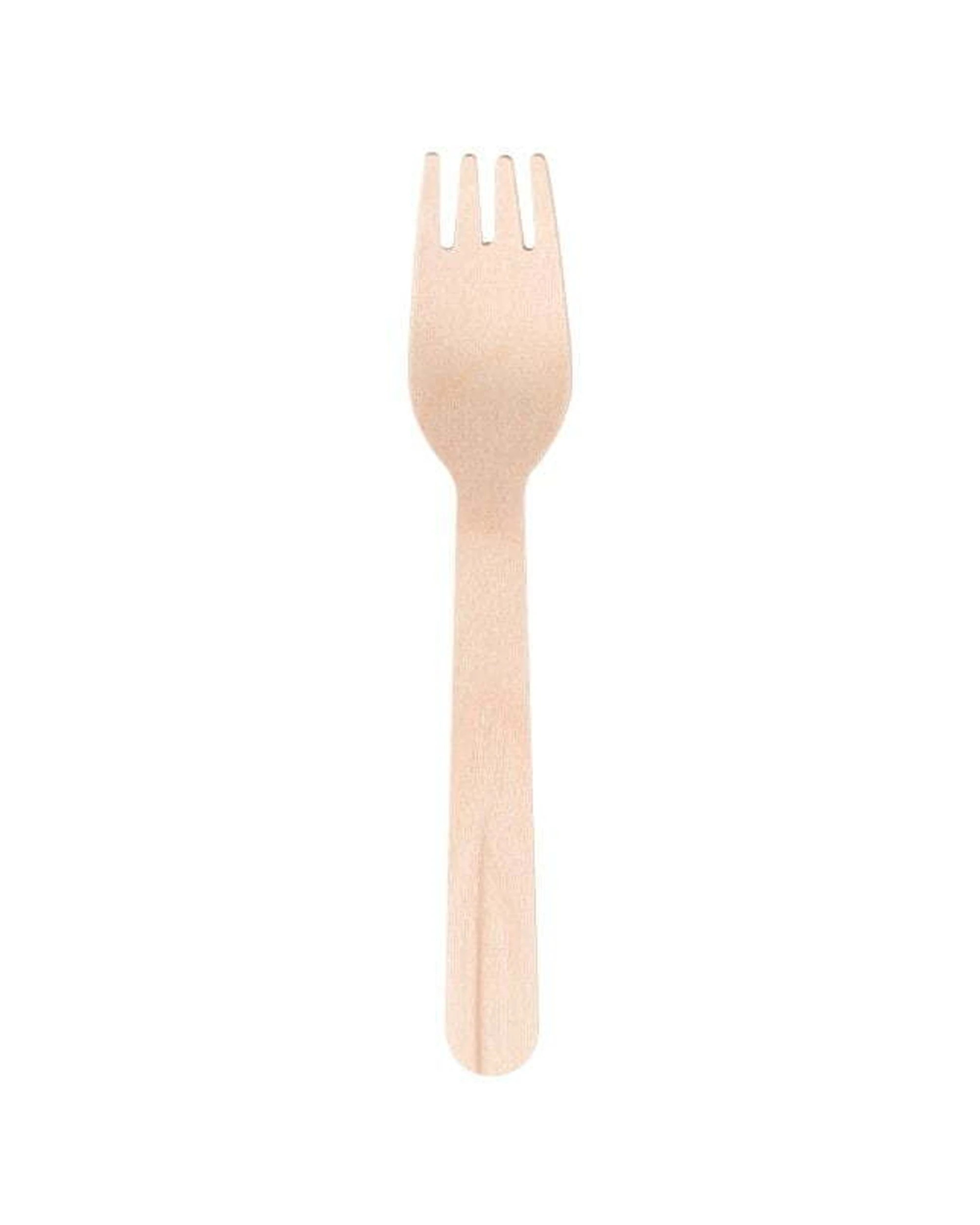 3 18pc Eco Basics 16.5cm Biodegradable Birchwood Fork Disposable Cutlery Untensil
 - Natural, 3 of 5