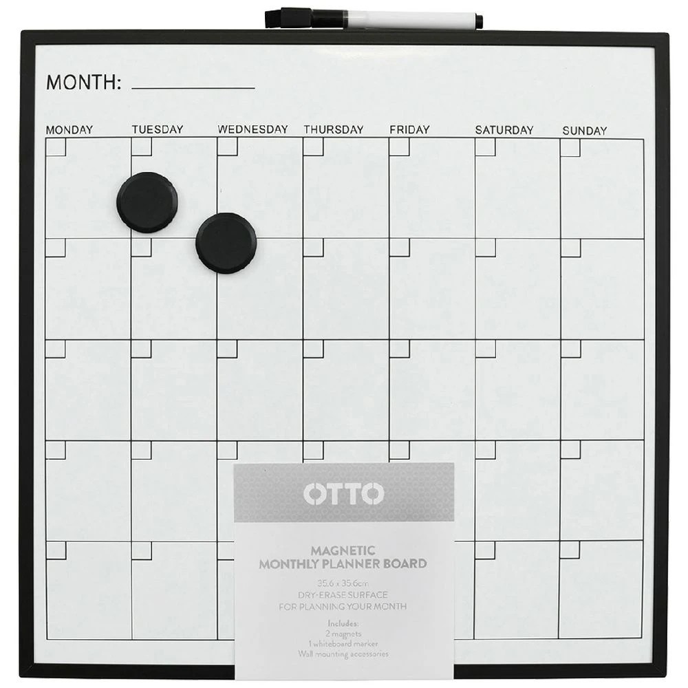 1 Otto Square Planner Board 356 x 356 Black