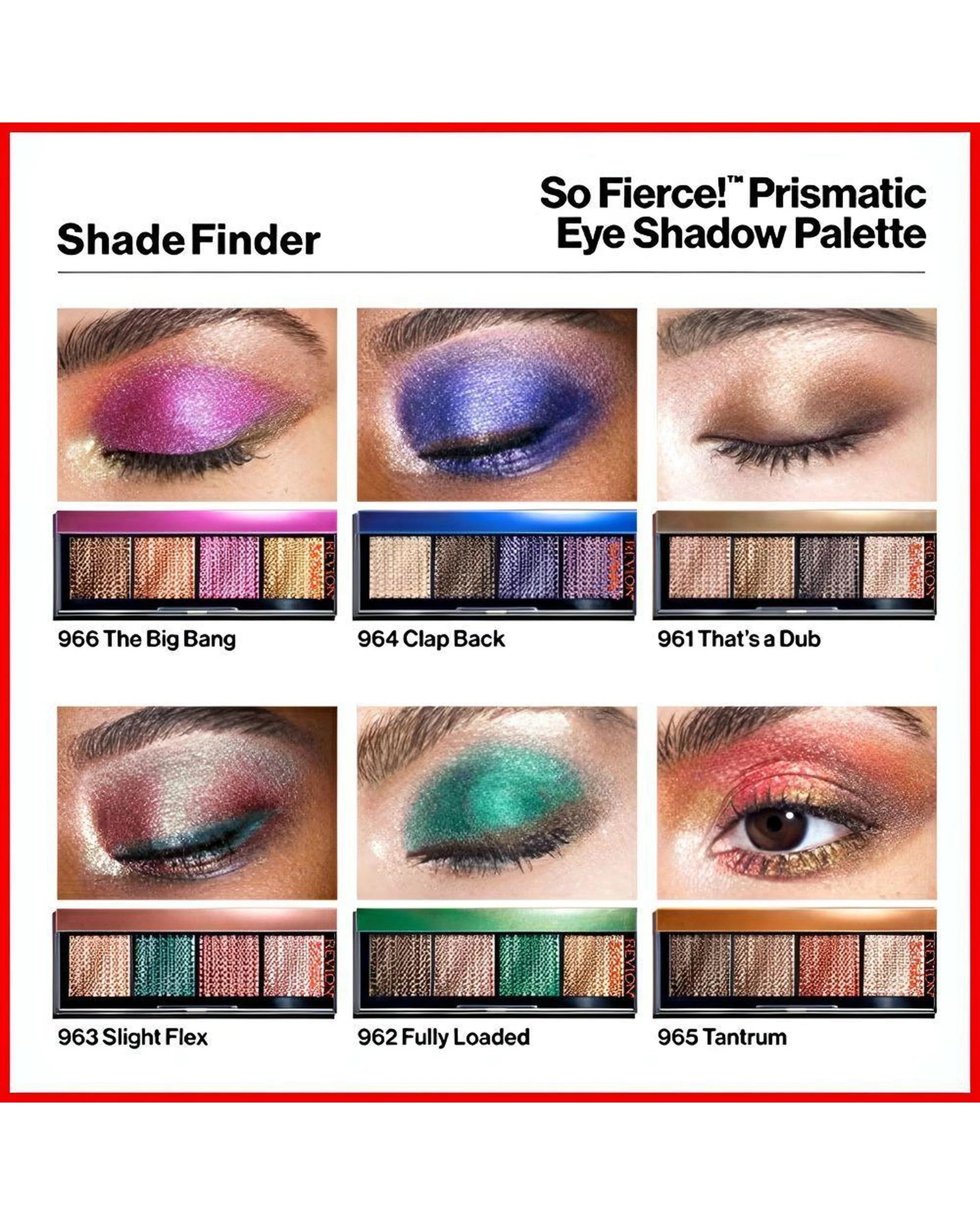 4 Revlon So Fierce! Prismatic Halo Shadow Quad 6g - Fully Loaded - Multi, 4 of 5
