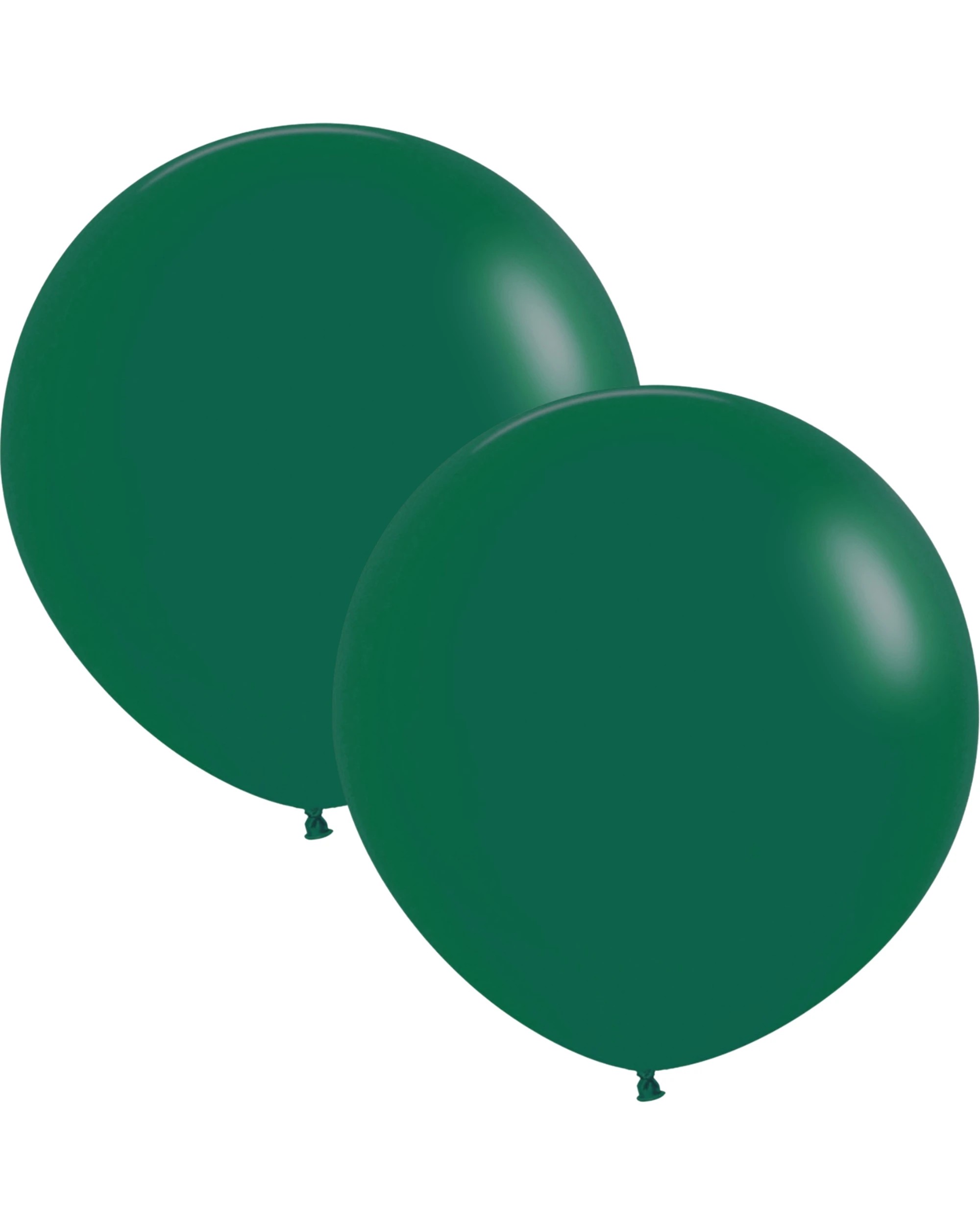 1 Five Star Jumbo 60cm Matte Forest Balloon Round Pack of 2 - Green, 1 of 2