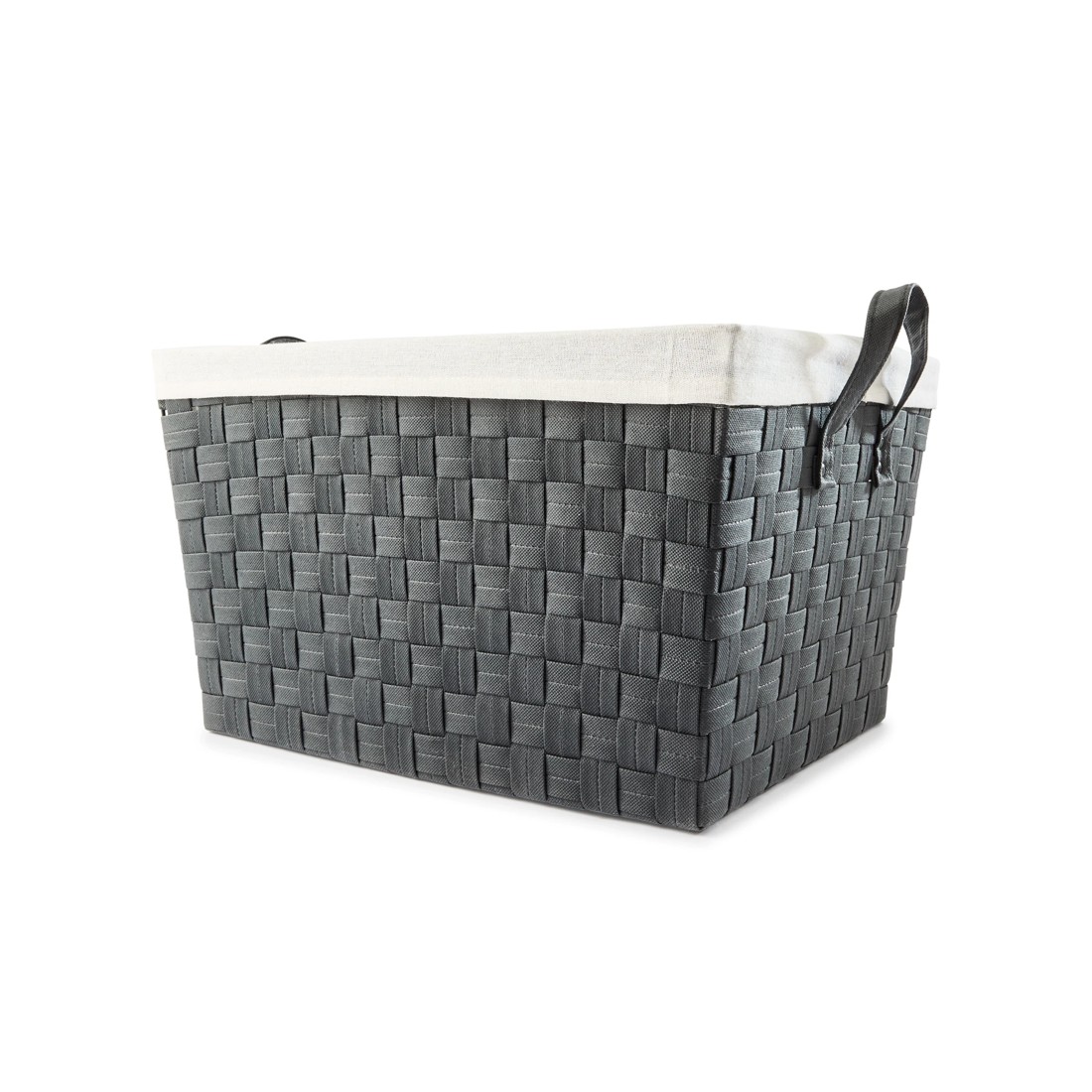 1 Non Woven Charcoal Basket with Liner - Large, Grey, 1 of 8