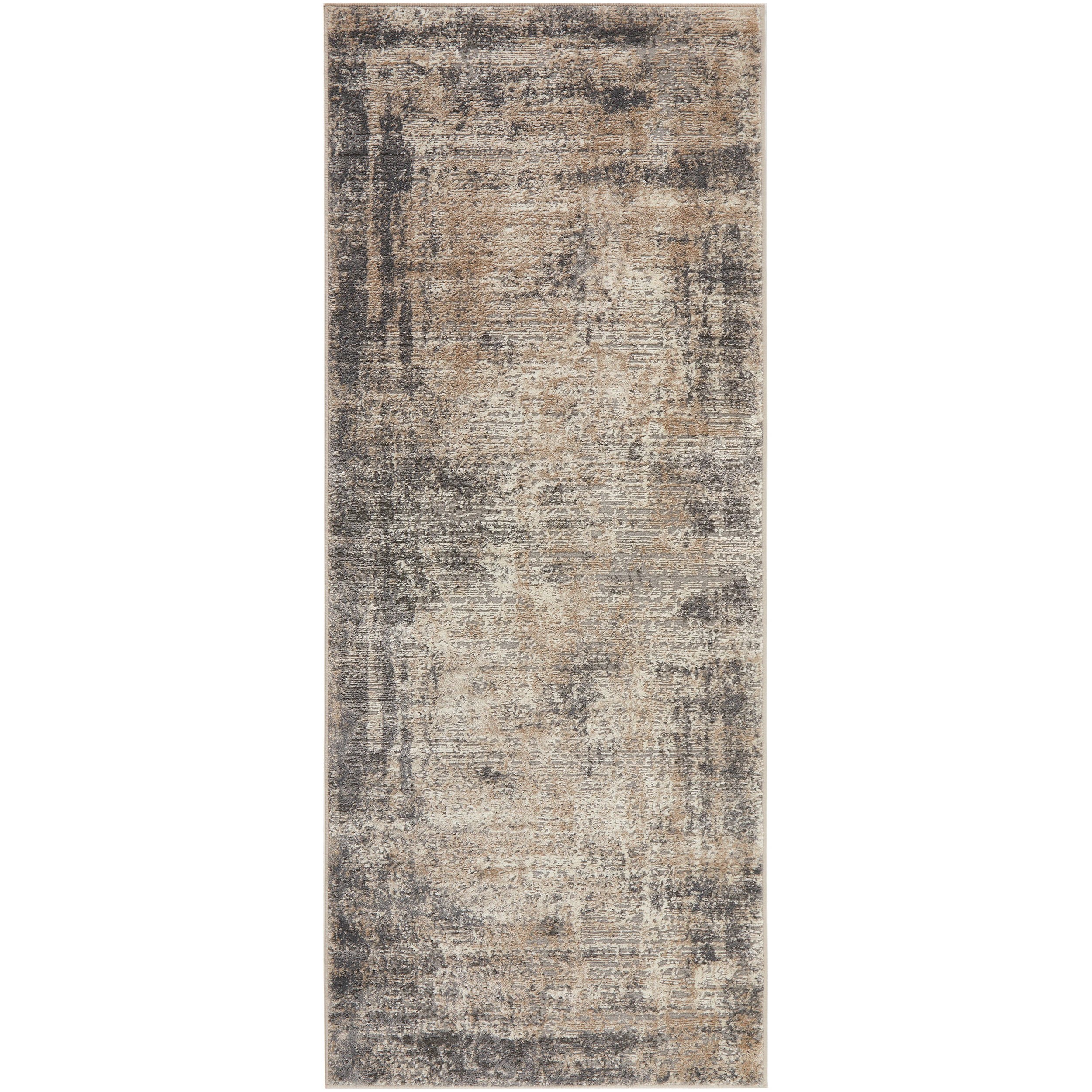 2 Common Ground Rugs Headland Ceasar 200x80cm - Small Runner Rug - Grey, 2 of 6
