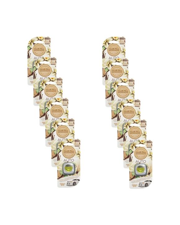 Air Fusion 12PK Car Automotive Air Freshener Vent Clip 4ml Vanilla Bean - Multi