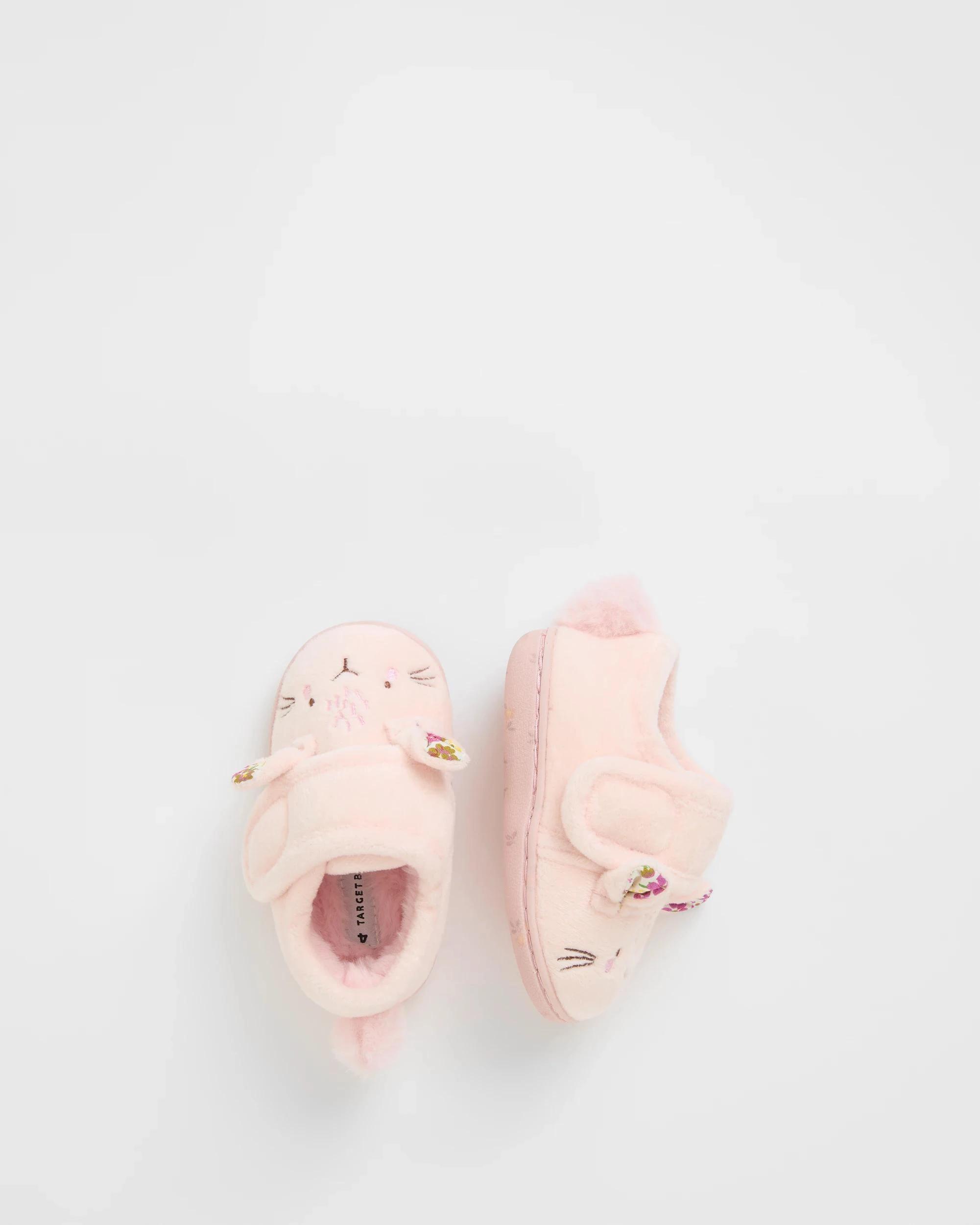 2 Target Baby Baby Novelty Tab Bunny Slippers PINK, 2 of 3