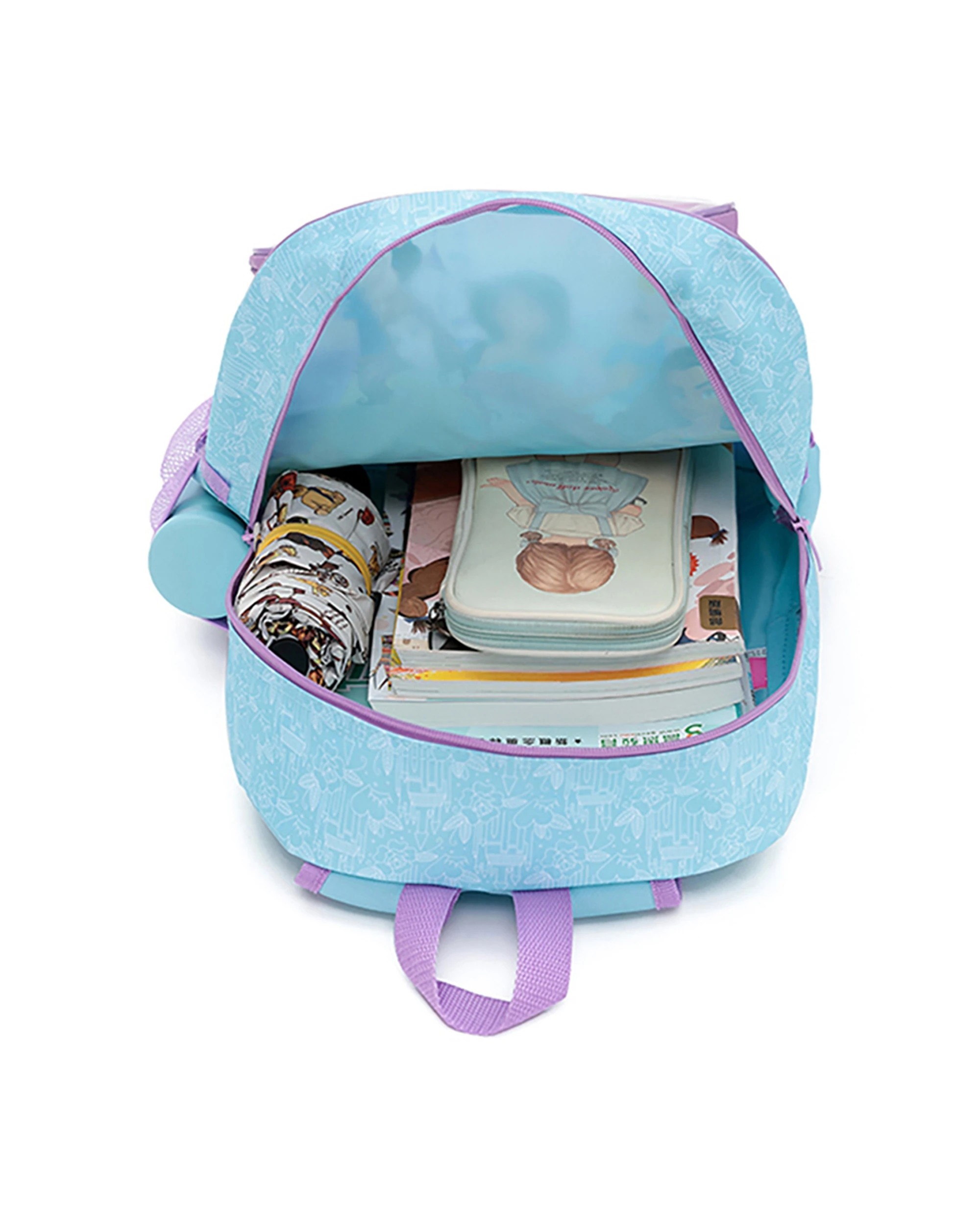3 Disney Princess Kids Backpack With Cooler Bag Adjustable Padded Straps - Multi, 3 of 5