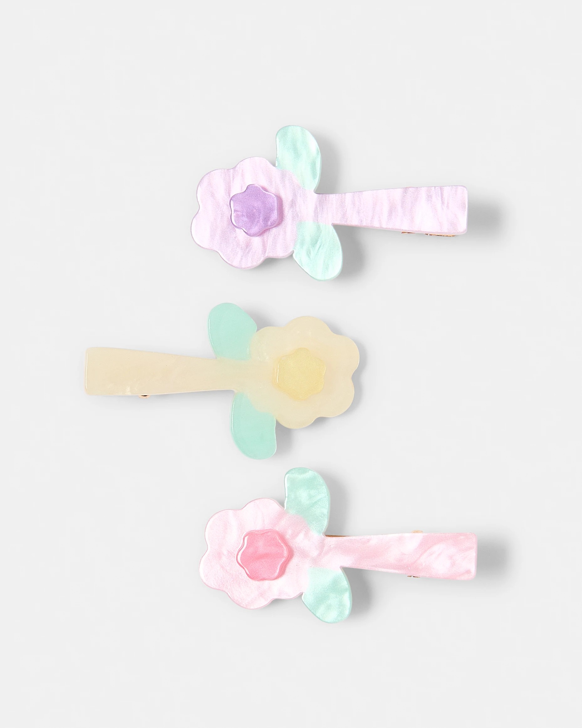 1 3 Pack Flower Acetate Clips, 1 of 3