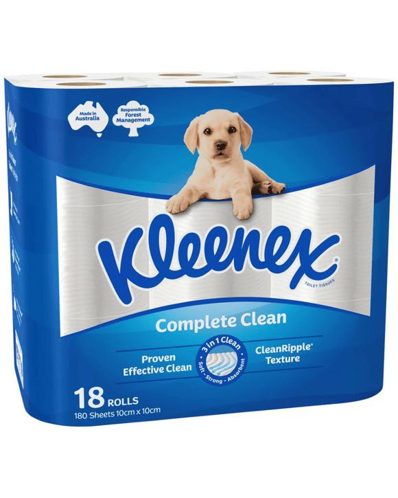 Kleenex Complete Clean Toilet Tissue 18 Pack