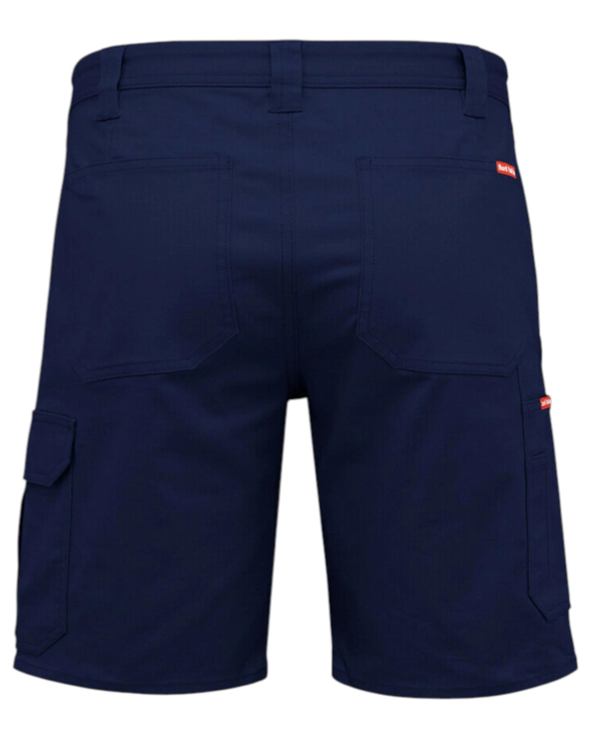 2 Hard Yakka 2 Pack Mens Core Basic Stretch Drill Cargo Short NAVY, 2 of 7