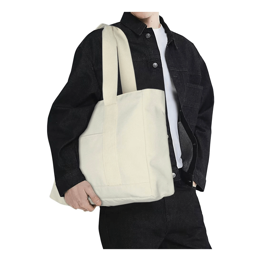 7 Otto 16" Tote Bag Beige, 7 of 8