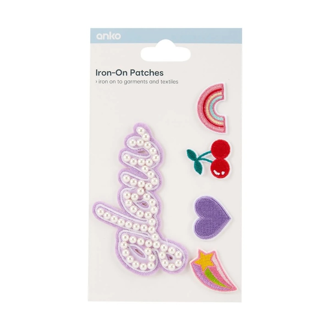 1 5 Piece Iron-On Patches, 1 of 3