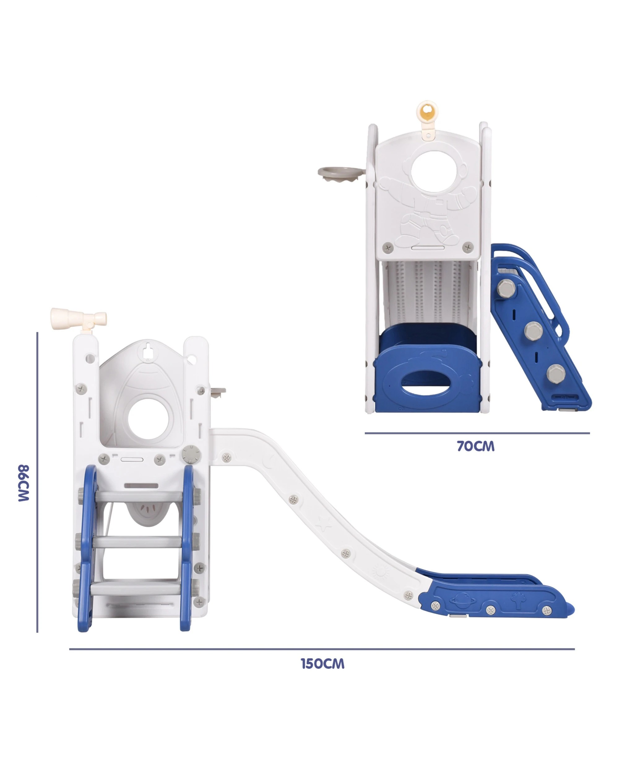 10 6 in 1 Toddler Slide Indoor Baby Slide Kids Playset Outdoor Playground, 10 of 10