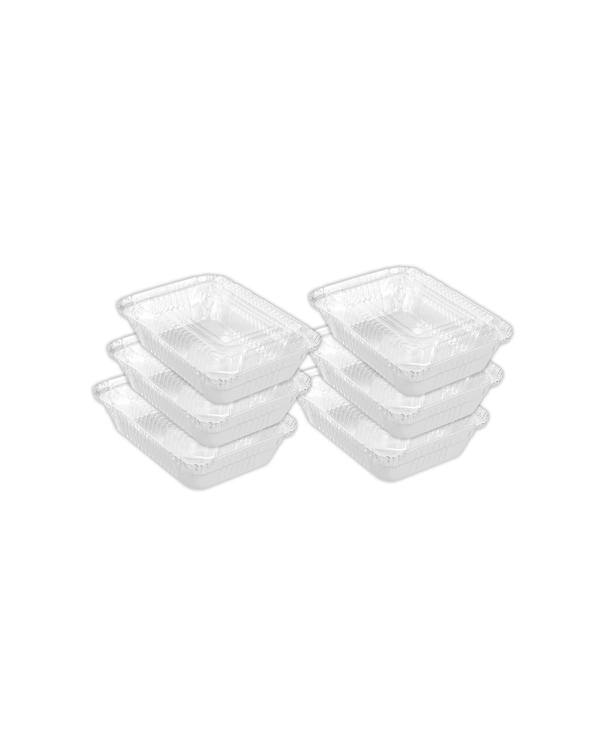 1 Lemon & Lime 6x 8pk Baking Foil Tray Rectangle With Plastic Lid - Multi, 1 of 6
