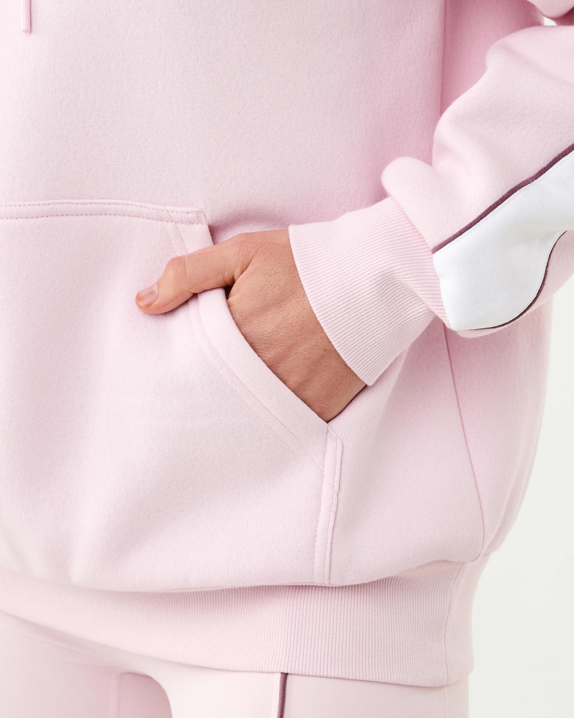8 Active Womens Graphic Fleece Hoodie Aura Pink, 8 of 8