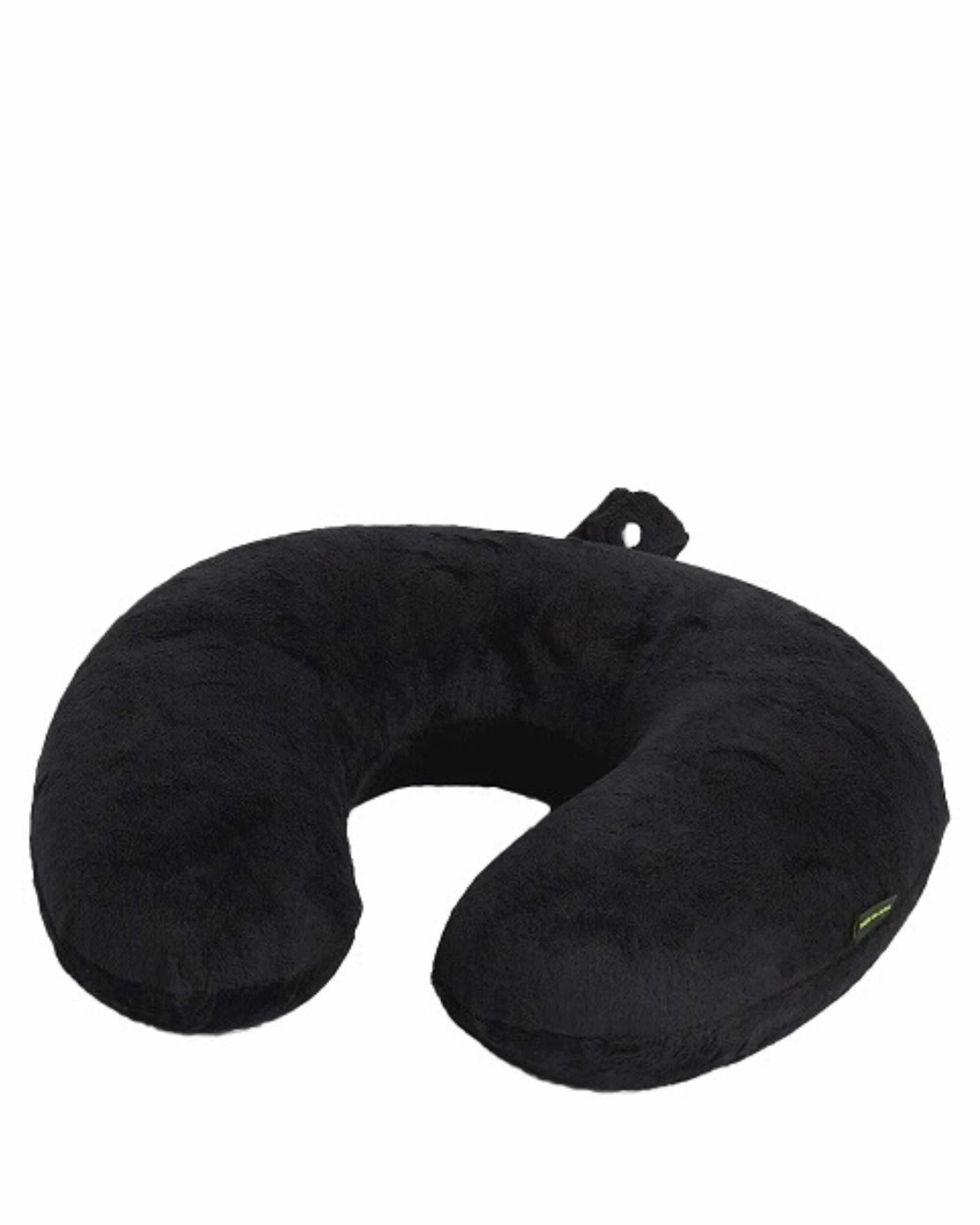 1 Korjo Memory Foam Travel Pillow - Black, 1 of 1
