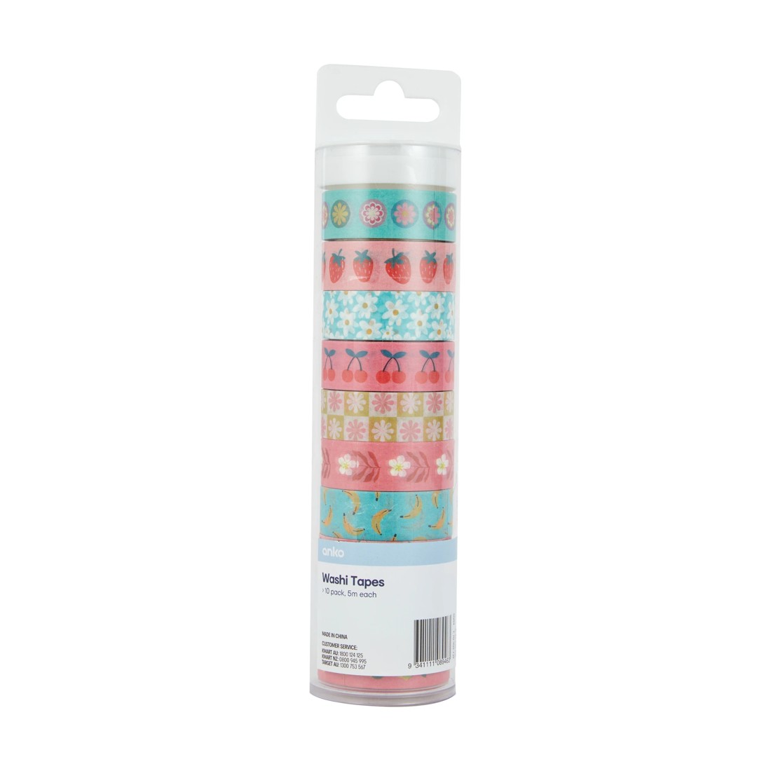 1 10 Pack Washi Tapes - Cute Fruit, 1 of 3