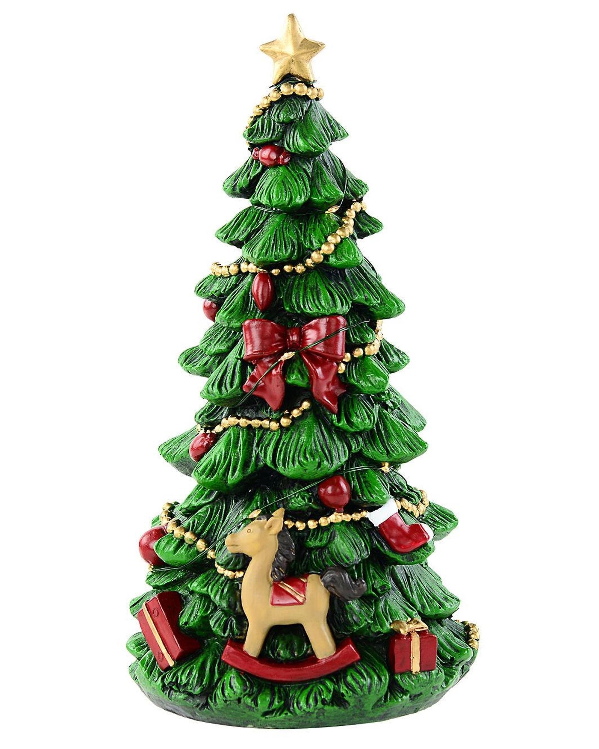 Christmas Warehouse Musical Wind Up Christmas Tree Ornament With Warm ...
