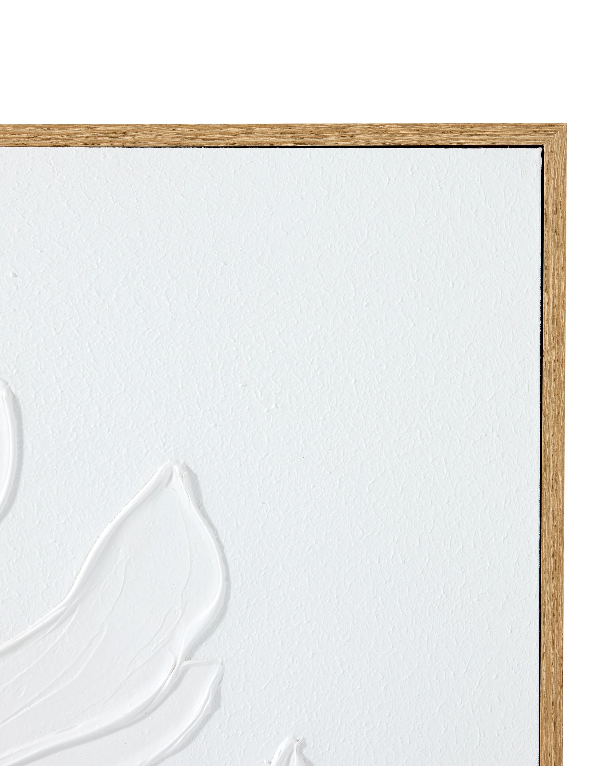 2 Textured Leaf Framed Canvas - 80cm x 80cm, 2 of 5