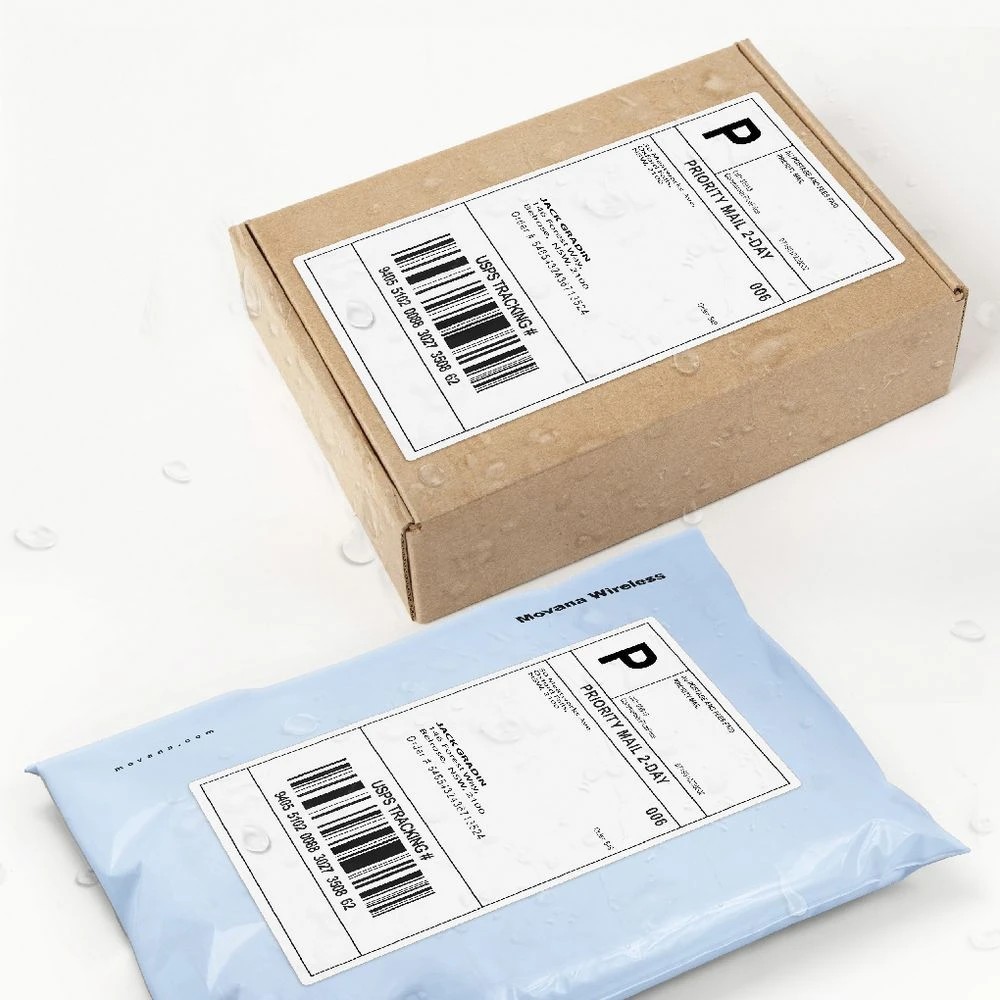 5 Avery 8UP Laser Waterproof Labels 5 Sheets, 5 of 6