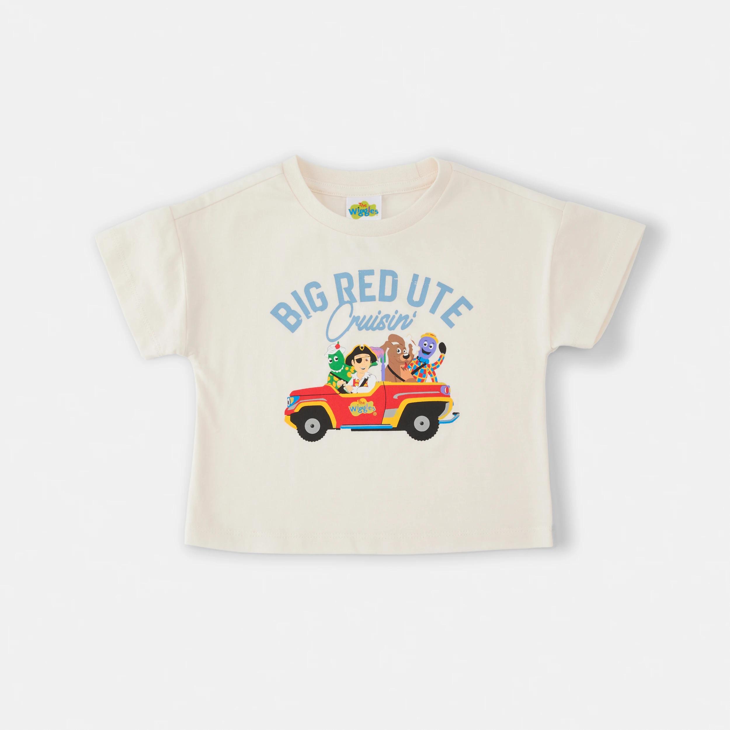 3 Wiggles License Short Sleeve T-shirt and Shorts Set WIGGLES BIG RED CAR, 3 of 5