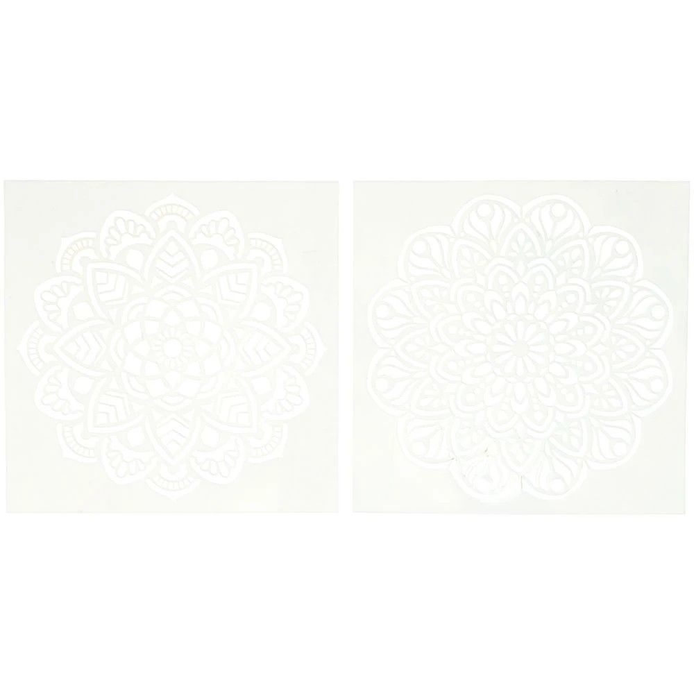 2 Born Plastic Stencils Mandala 2 Pack, 2 of 2