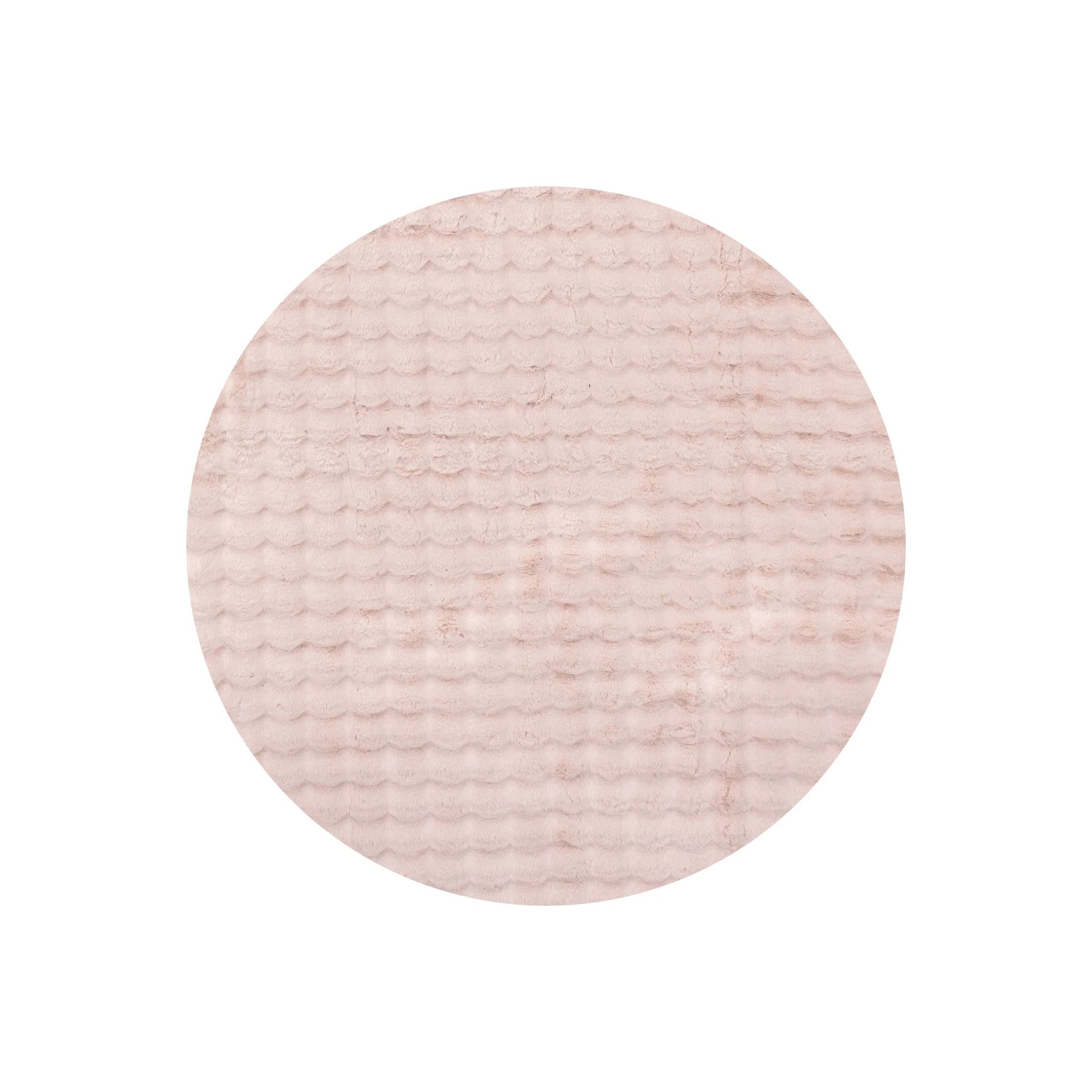 1 Common Ground Rugs PureForm 150x150cm - Small Washable Round Rug - Pink, 1 of 8