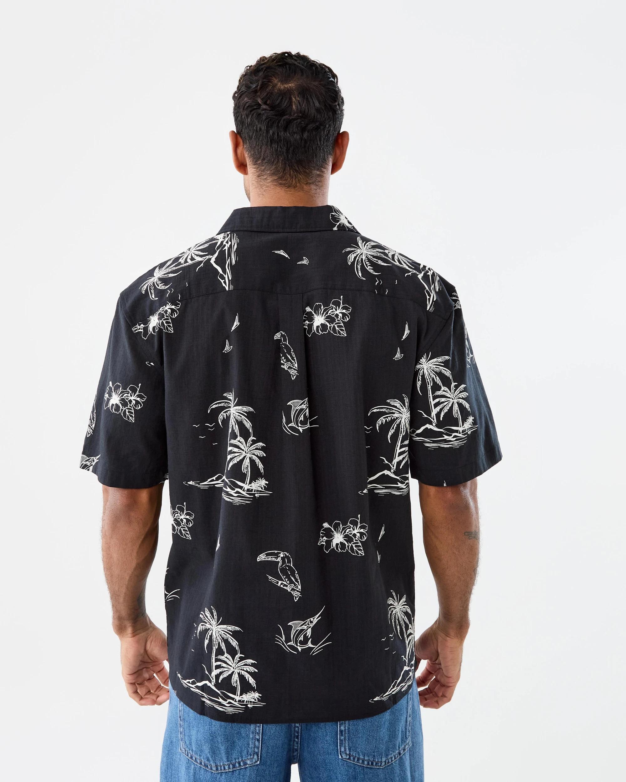 3 Short Sleeve Textured Print Shirt Bkl Bech, 3 of 8