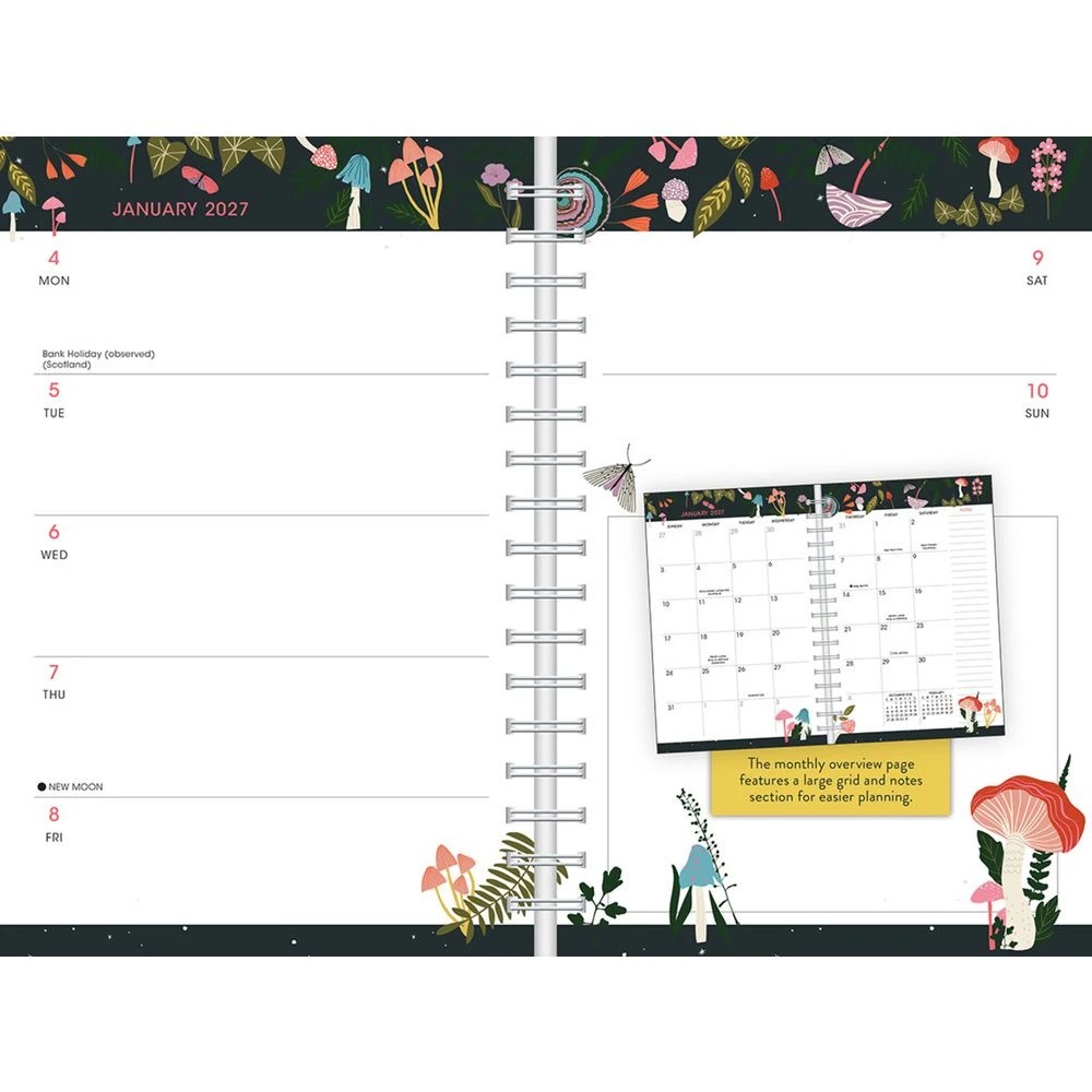 Designer Enchanted Mushroom Diary 2027 - Kmart